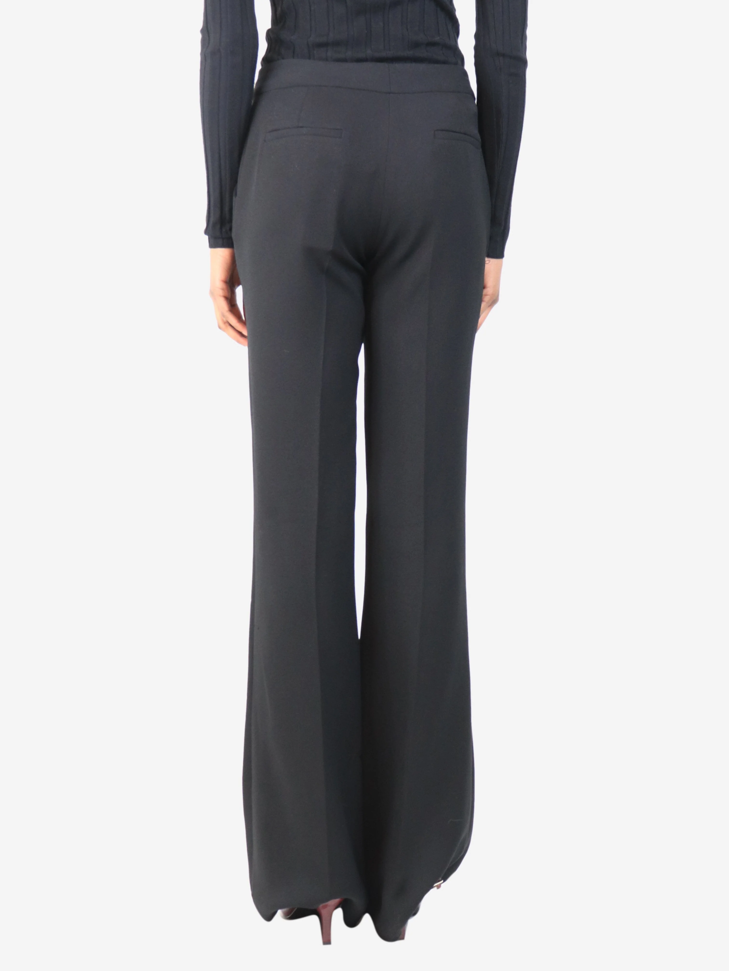 Black flared pants - size UK 4 - Image 3