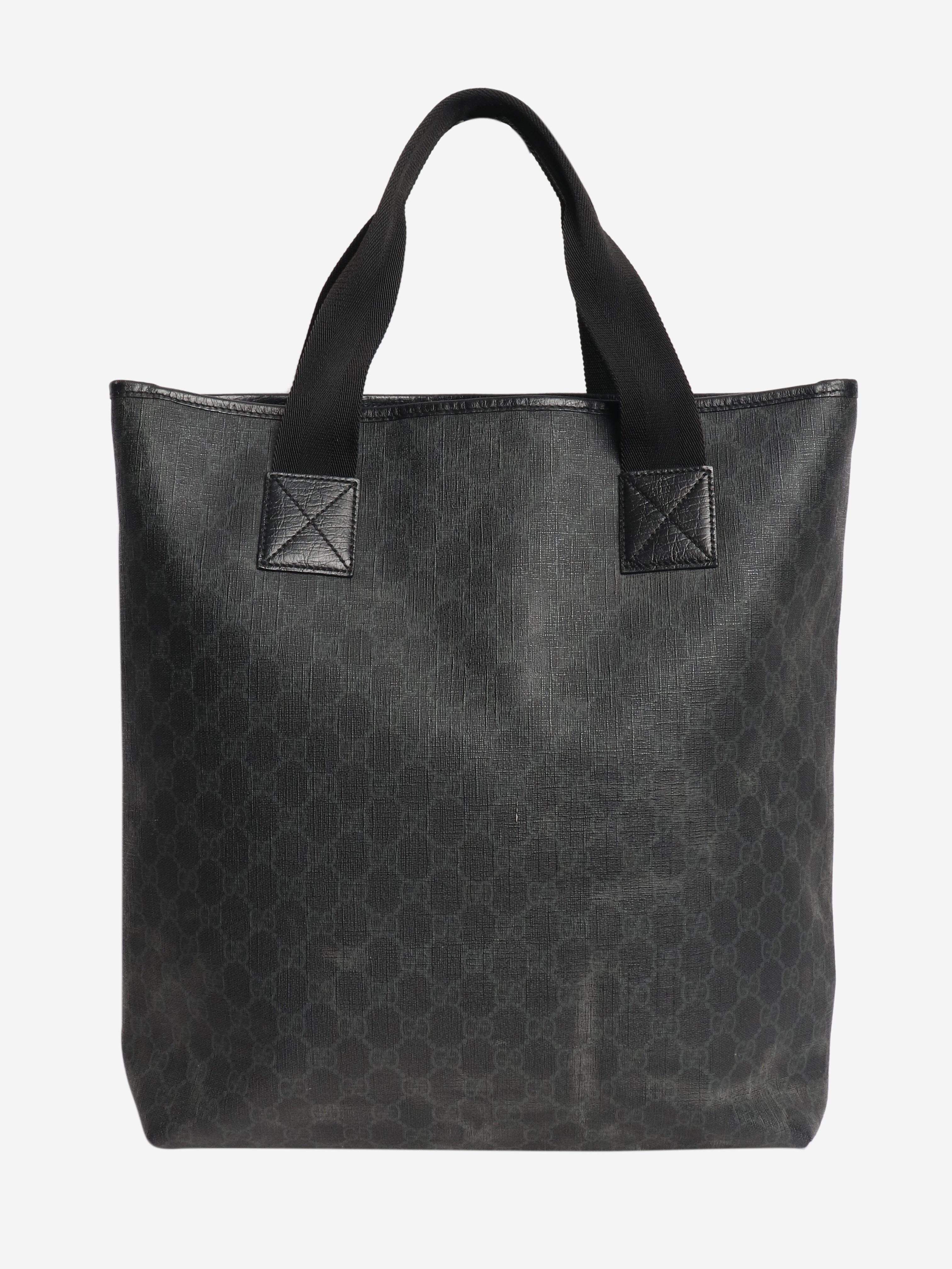 Black GG Supreme tote bag