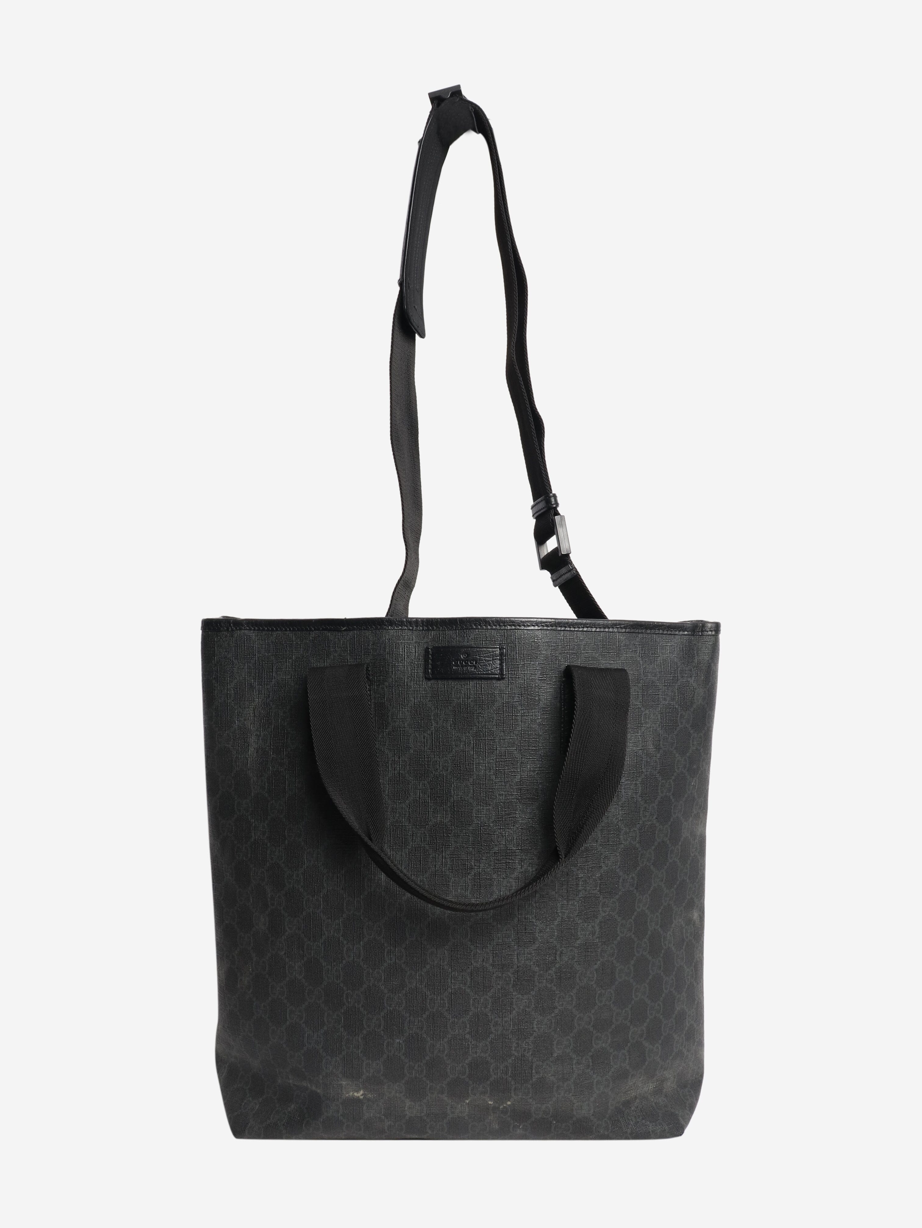 Black GG Supreme tote bag - Image 2
