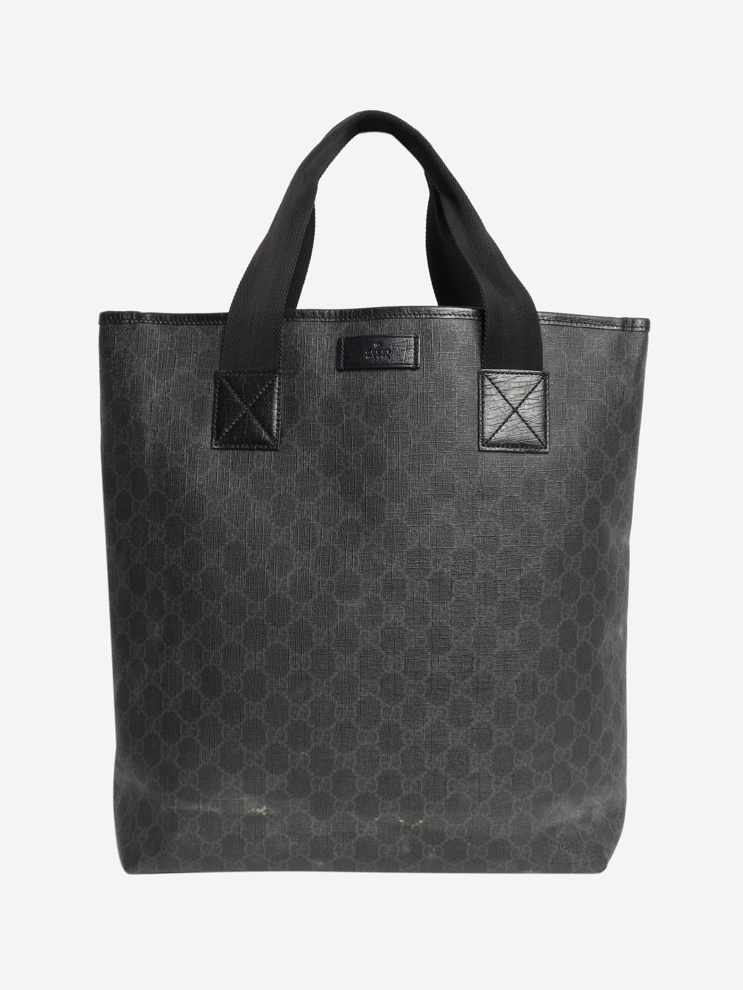 Black GG Supreme tote bag - Image 4