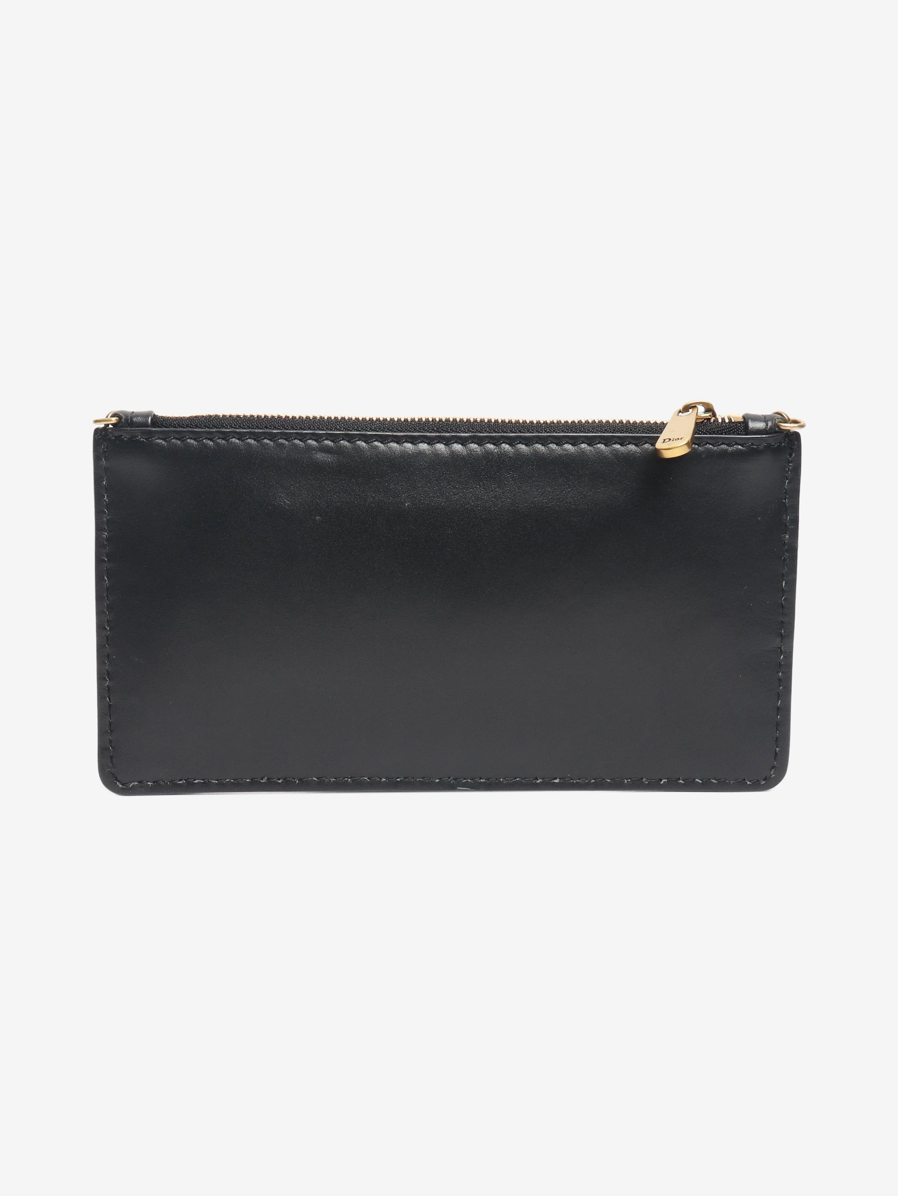 Black J'Adior leather wallet on chain - Image 3