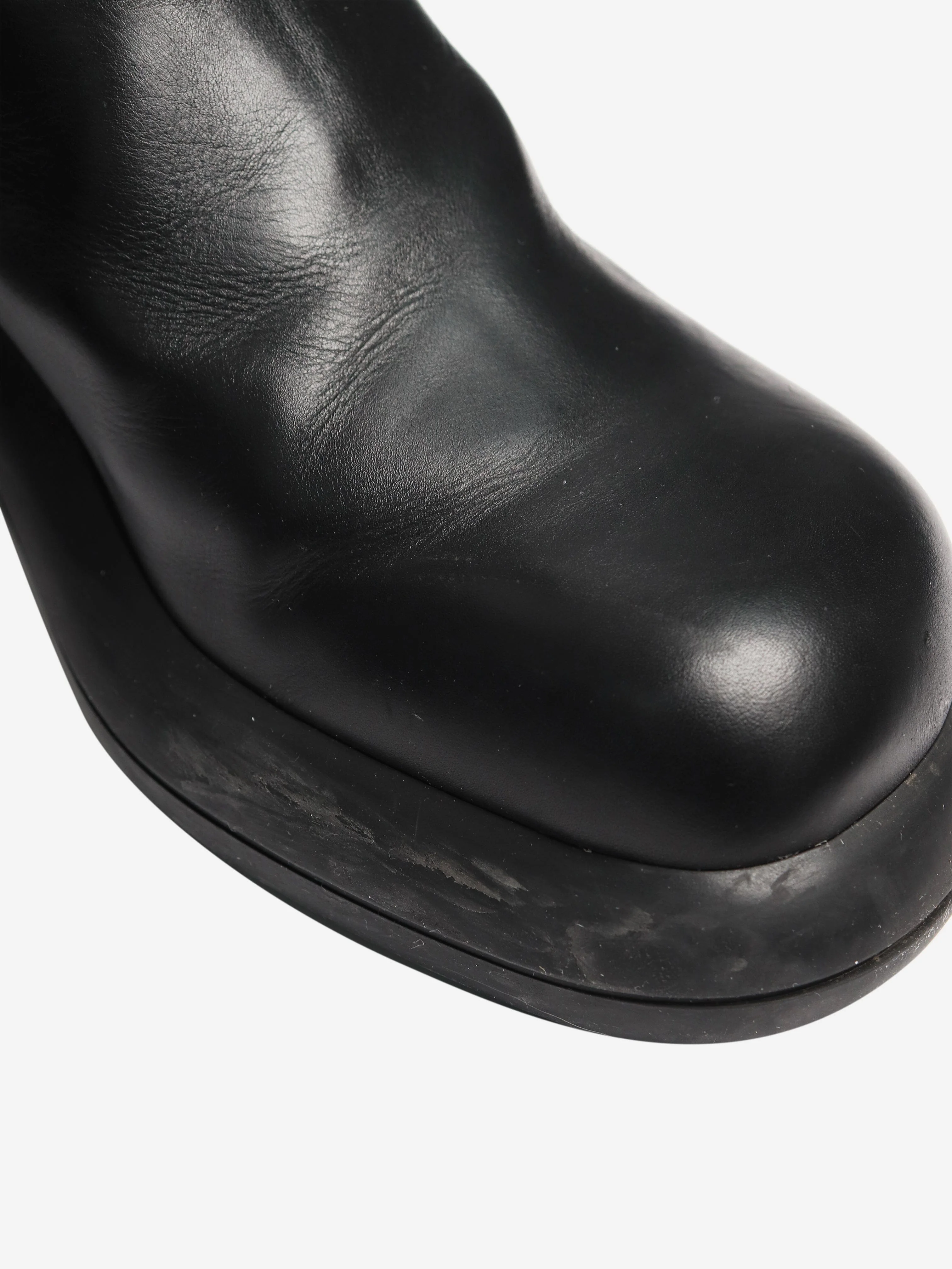 Black leather chelsea boots - EU 39.5 - Image 4