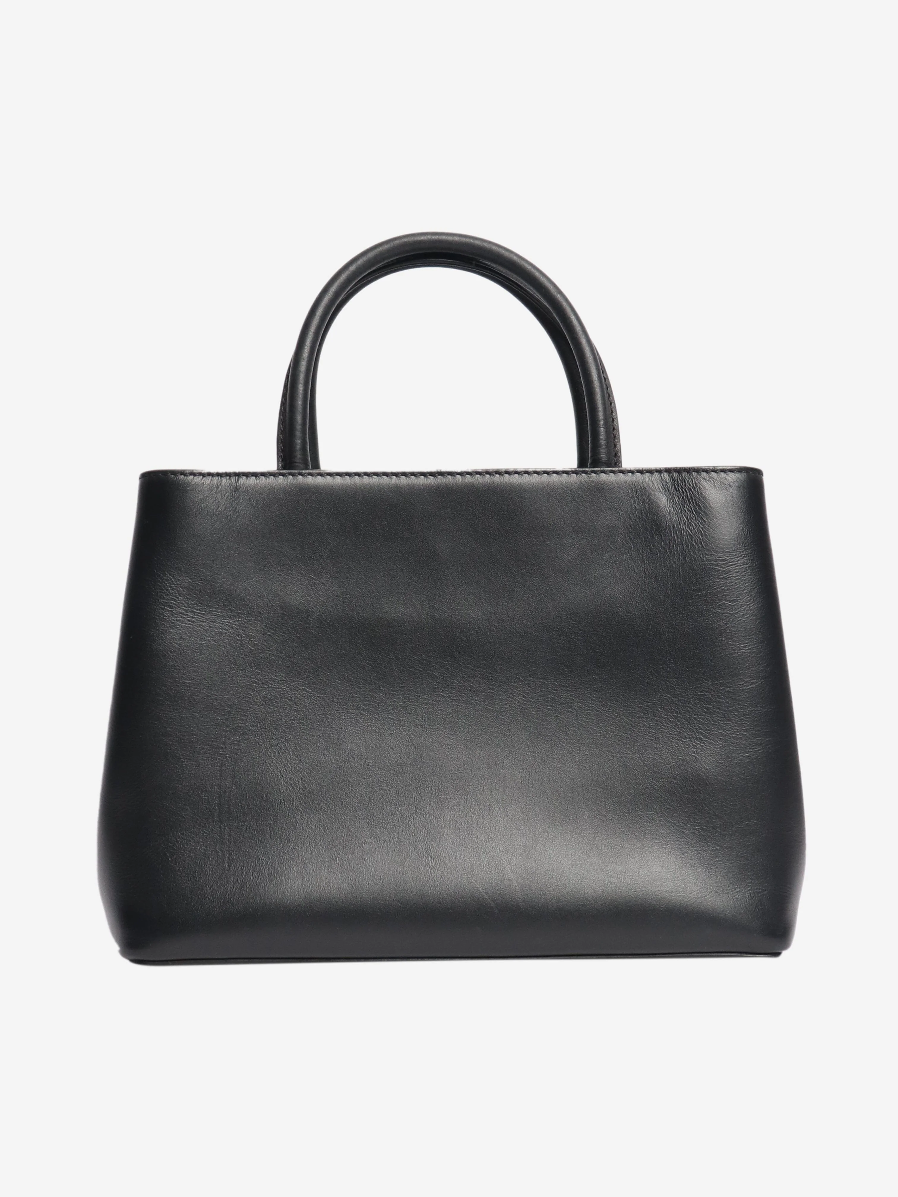 Black leather petite 2jours studded shoulder bag - Image 3