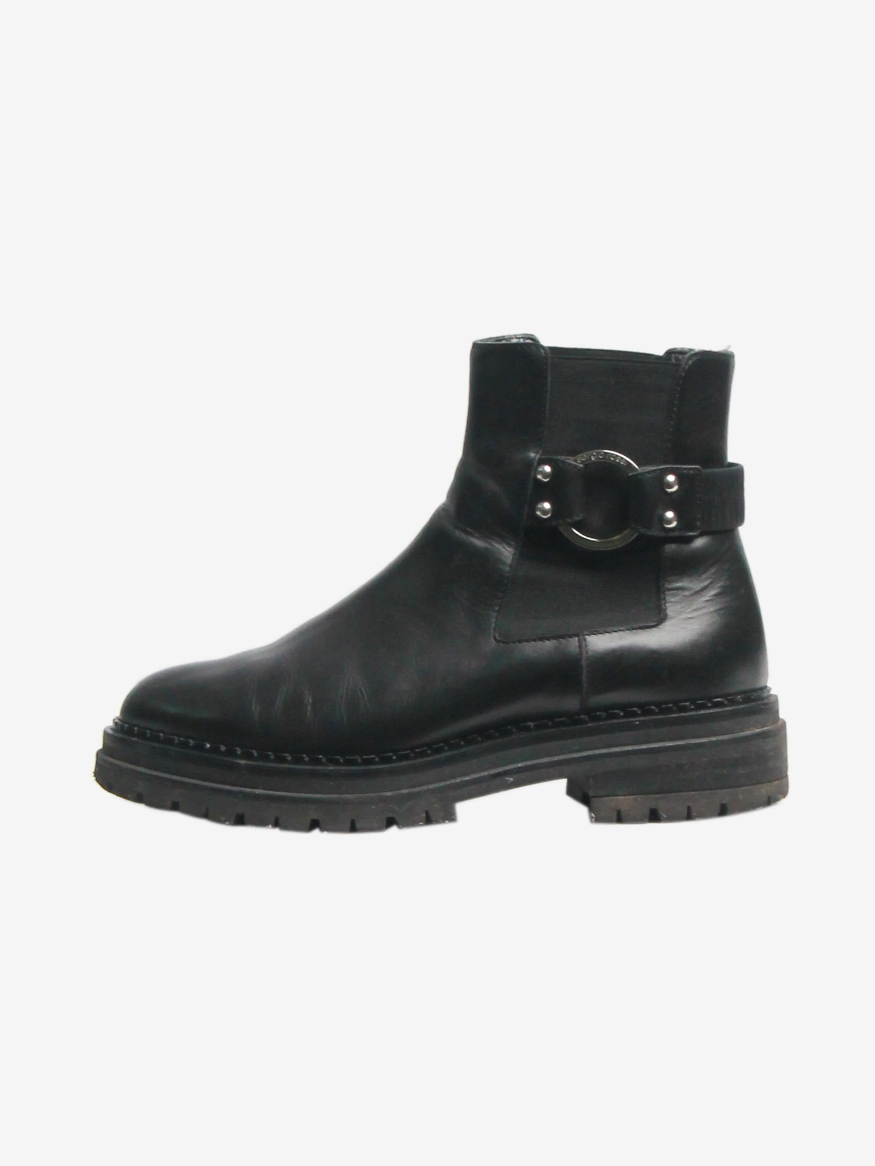 Black Motor chelsea boots - size EU 38