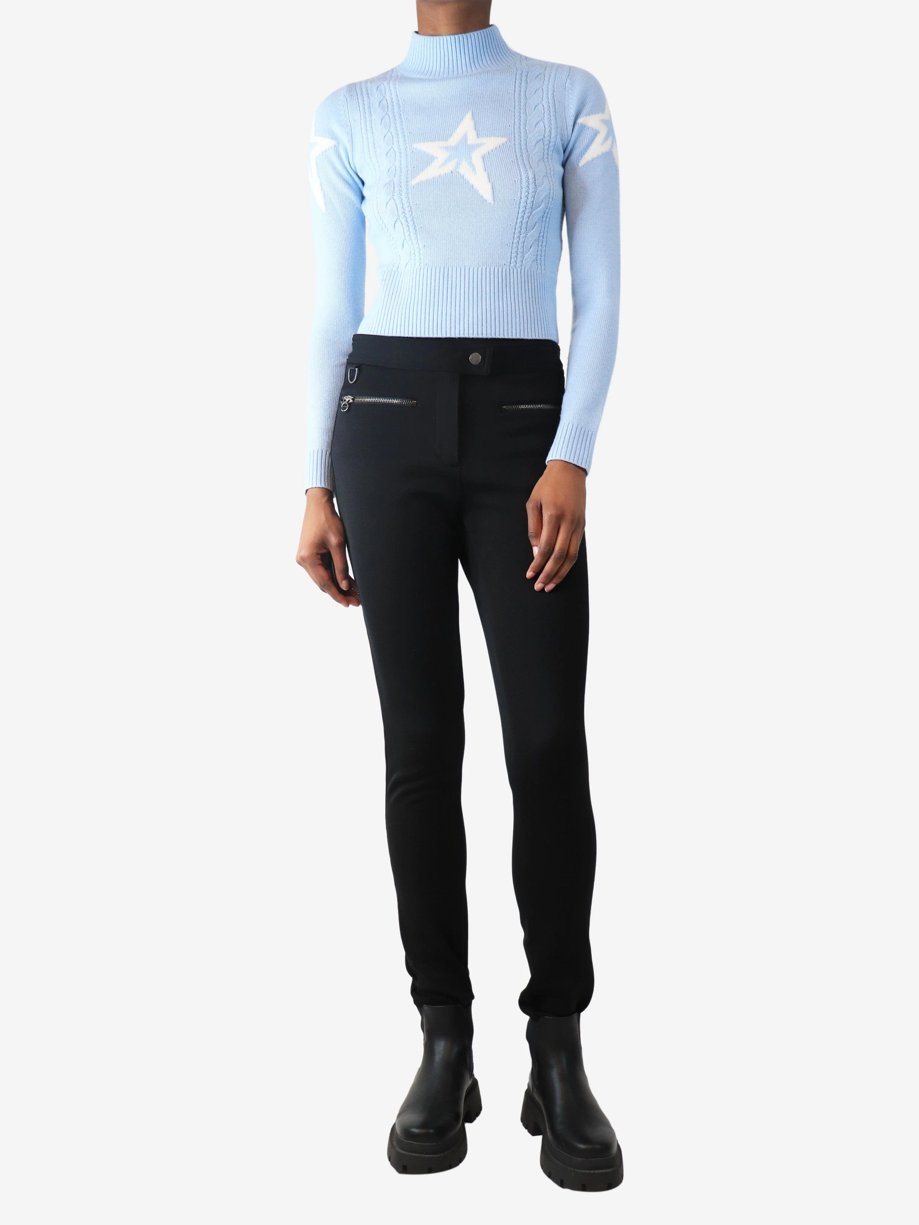 Black ski pants - size UK 4 - Image 2