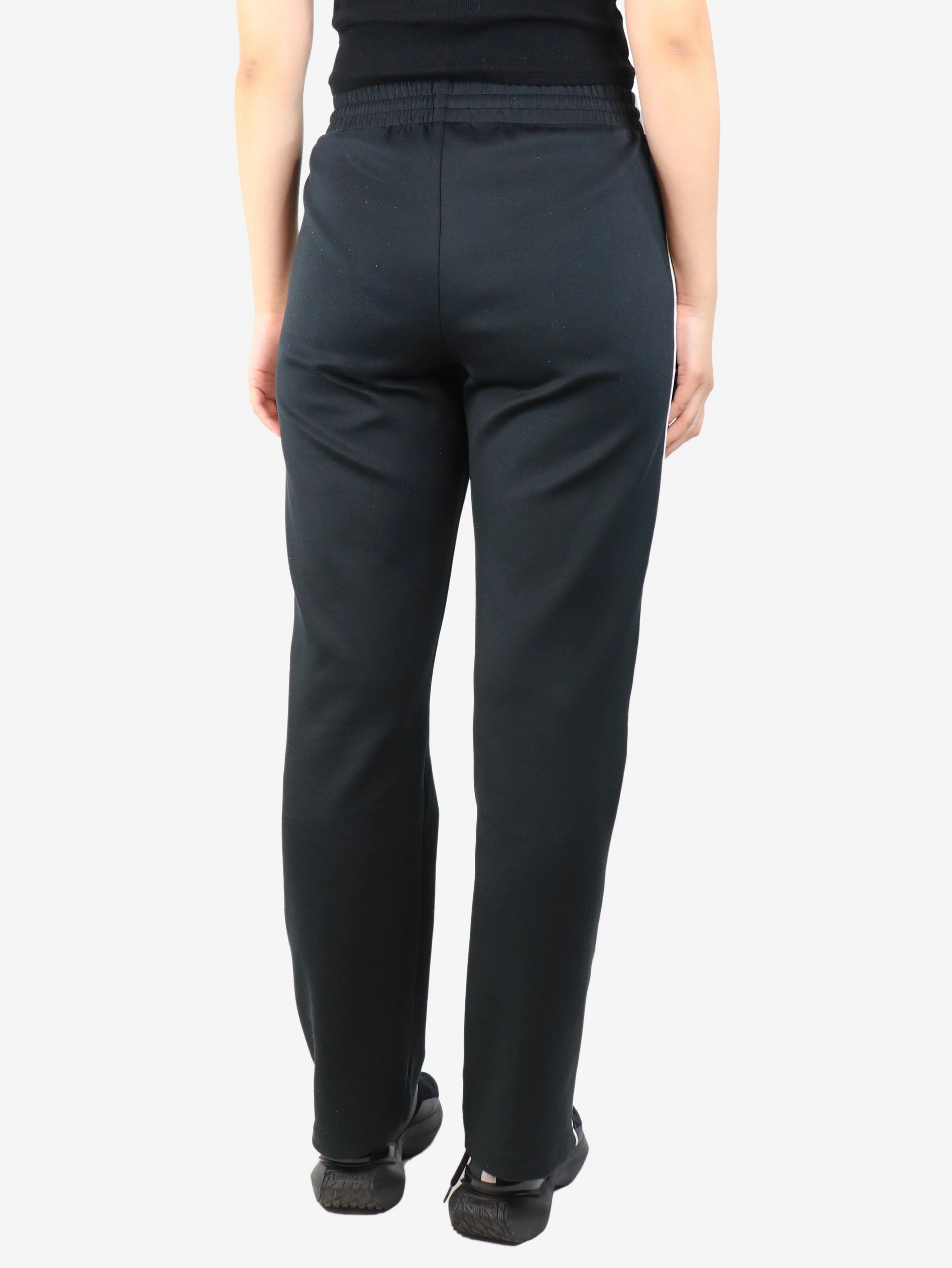 Black sport trackpants - size UK 8 - Image 3