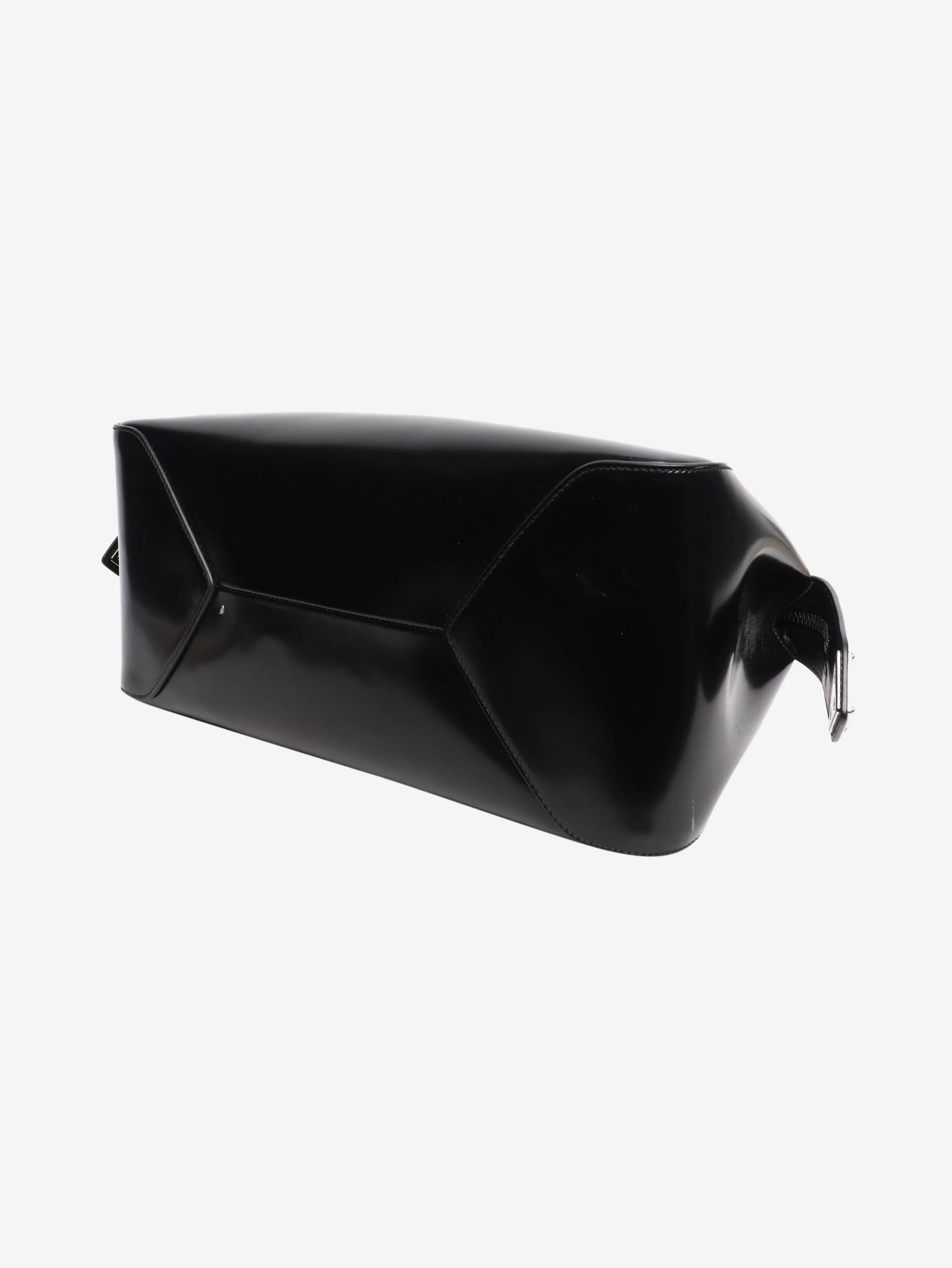 Black Supernova brushed leather tote bag - size - Image 5