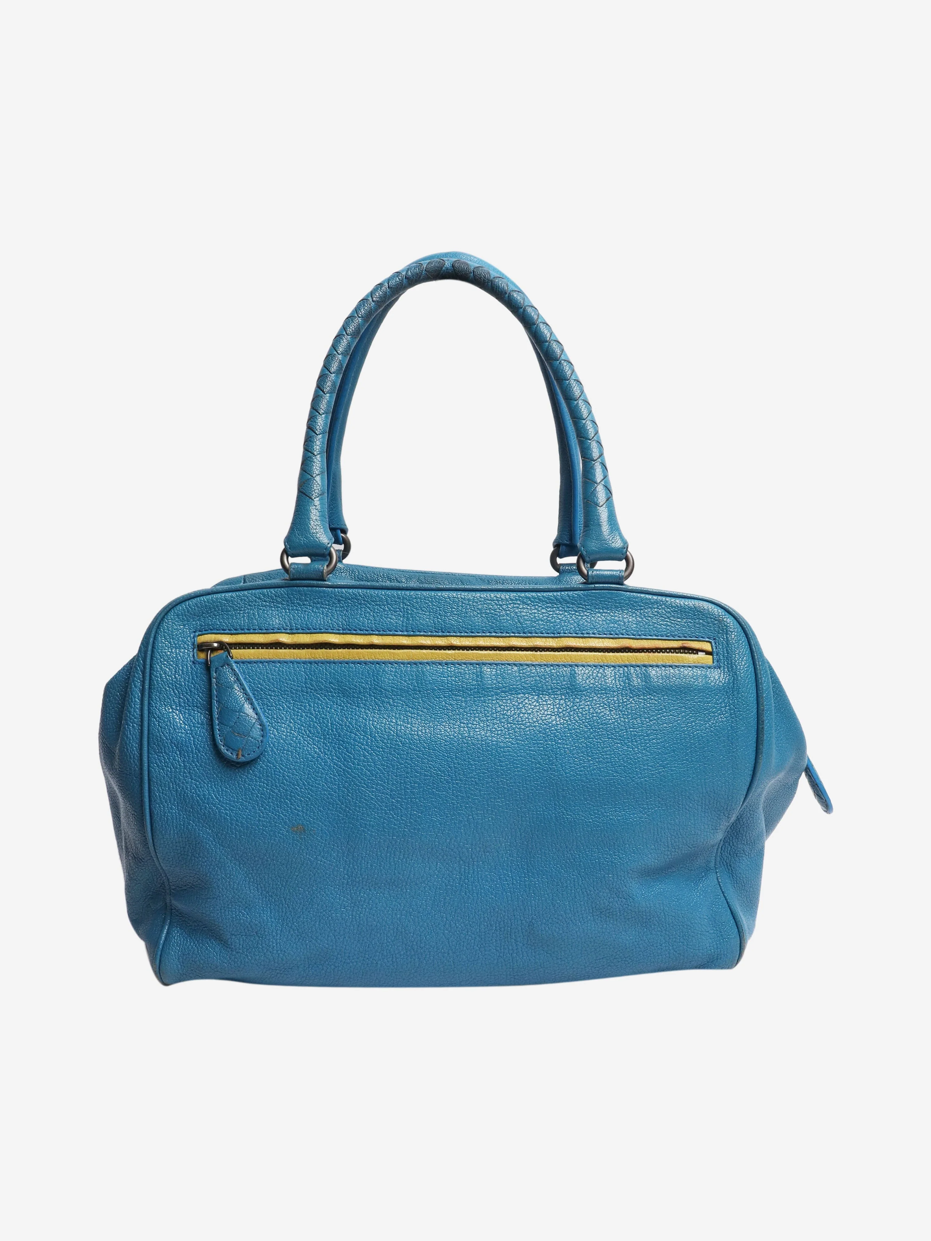 Blue Brera leather shoulder bag