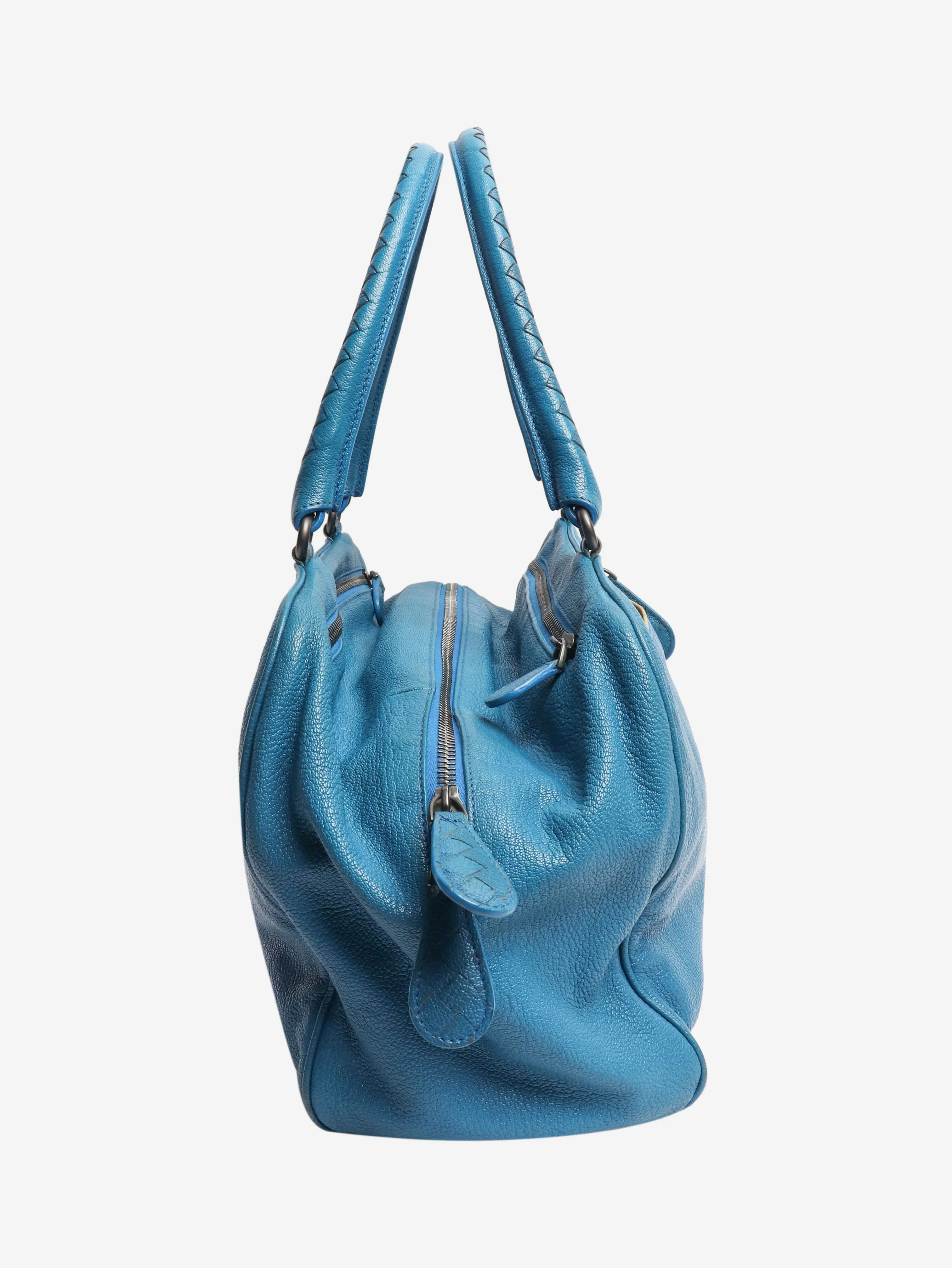 Blue Brera leather shoulder bag - Image 2