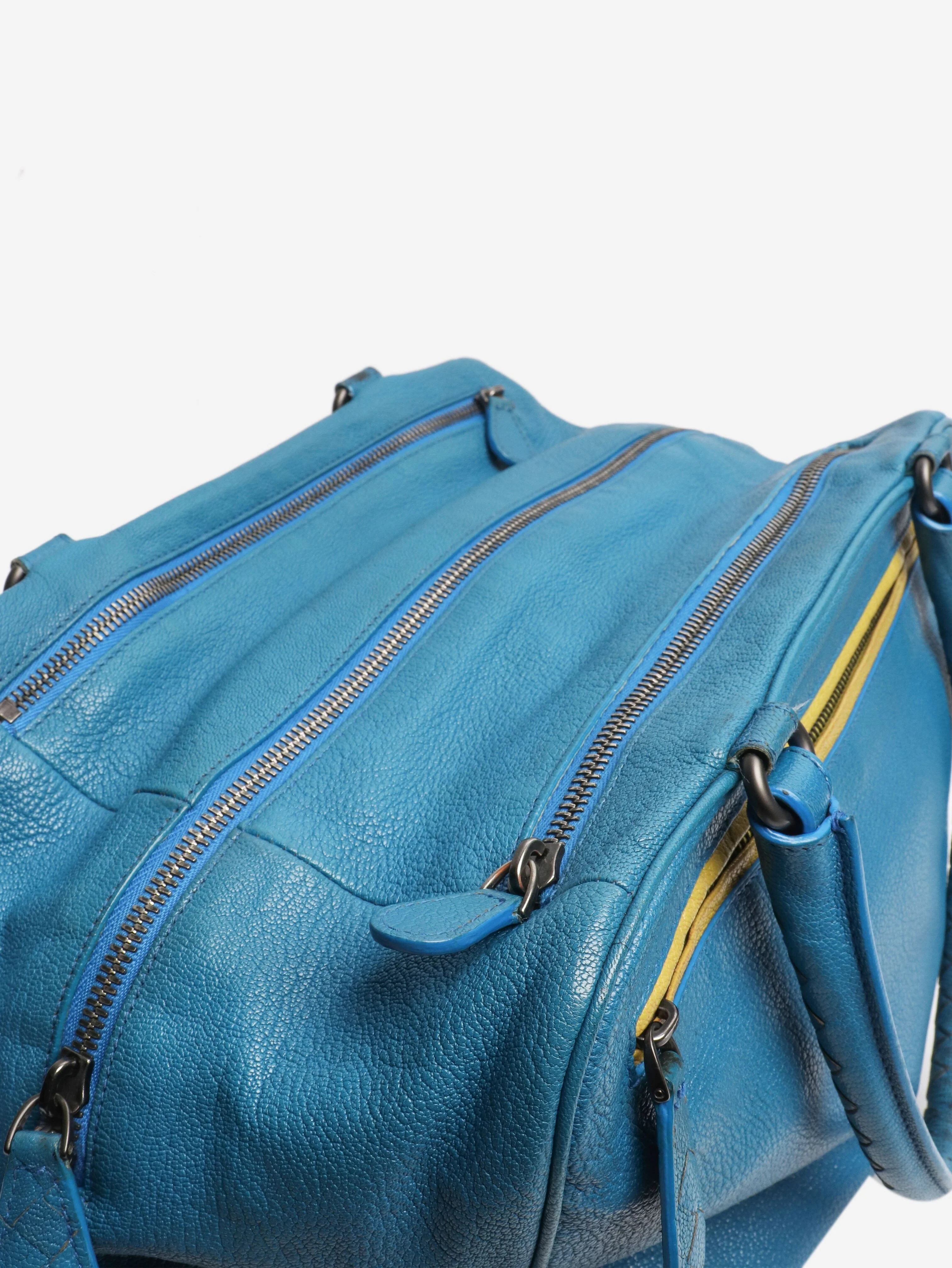 Blue Brera leather shoulder bag - Image 4