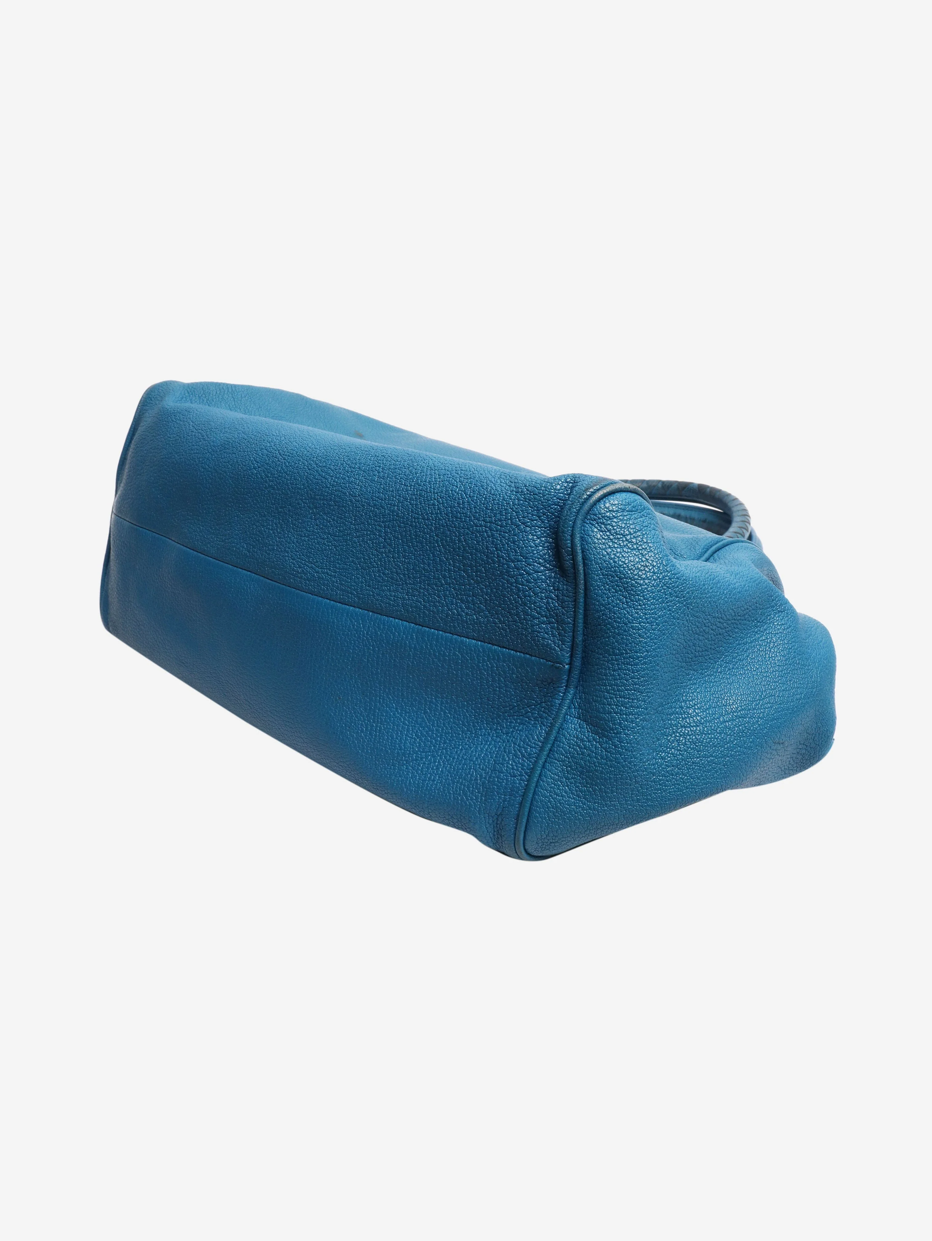 Blue Brera leather shoulder bag - Image 6
