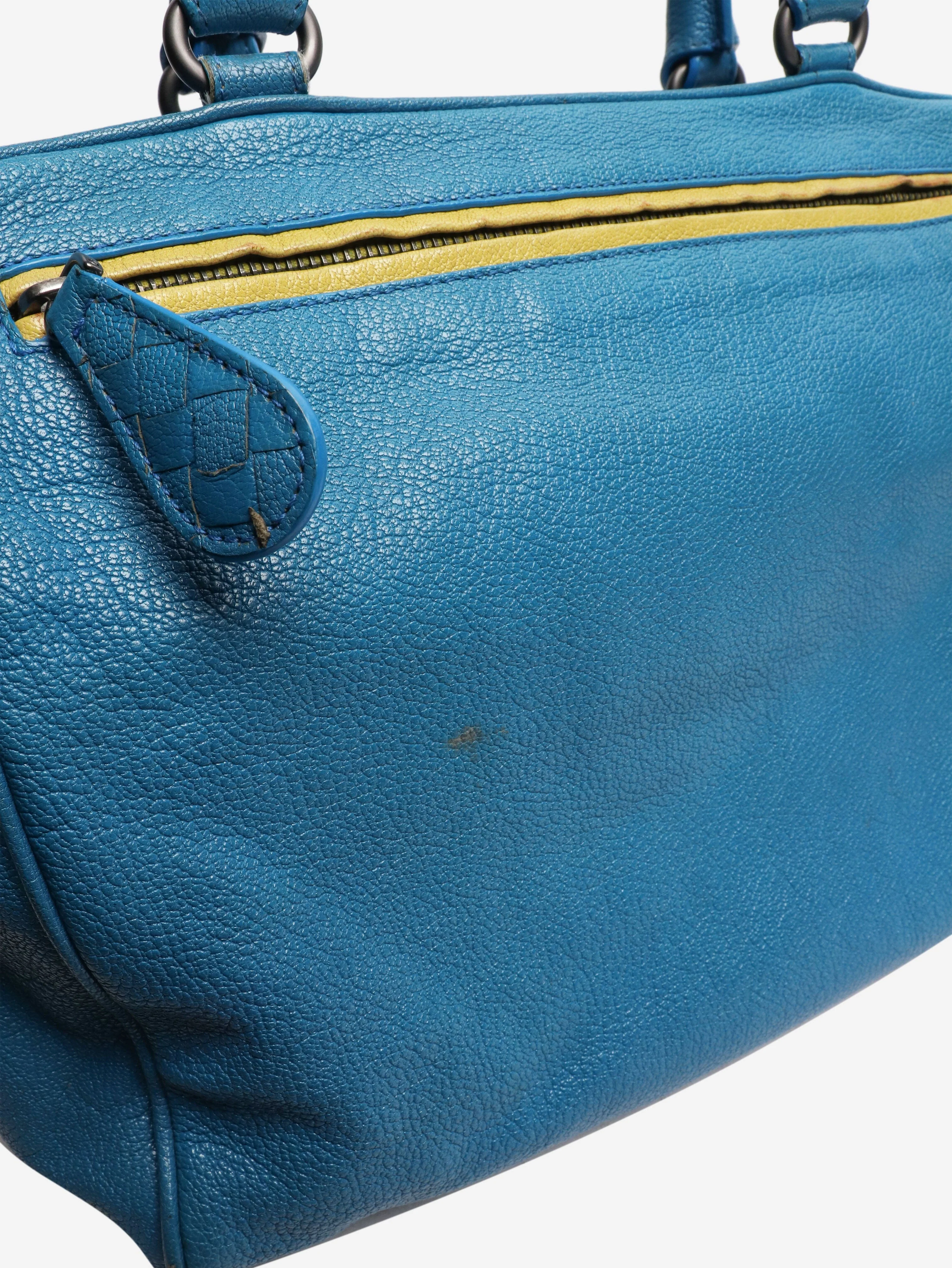 Blue Brera leather shoulder bag - Image 7