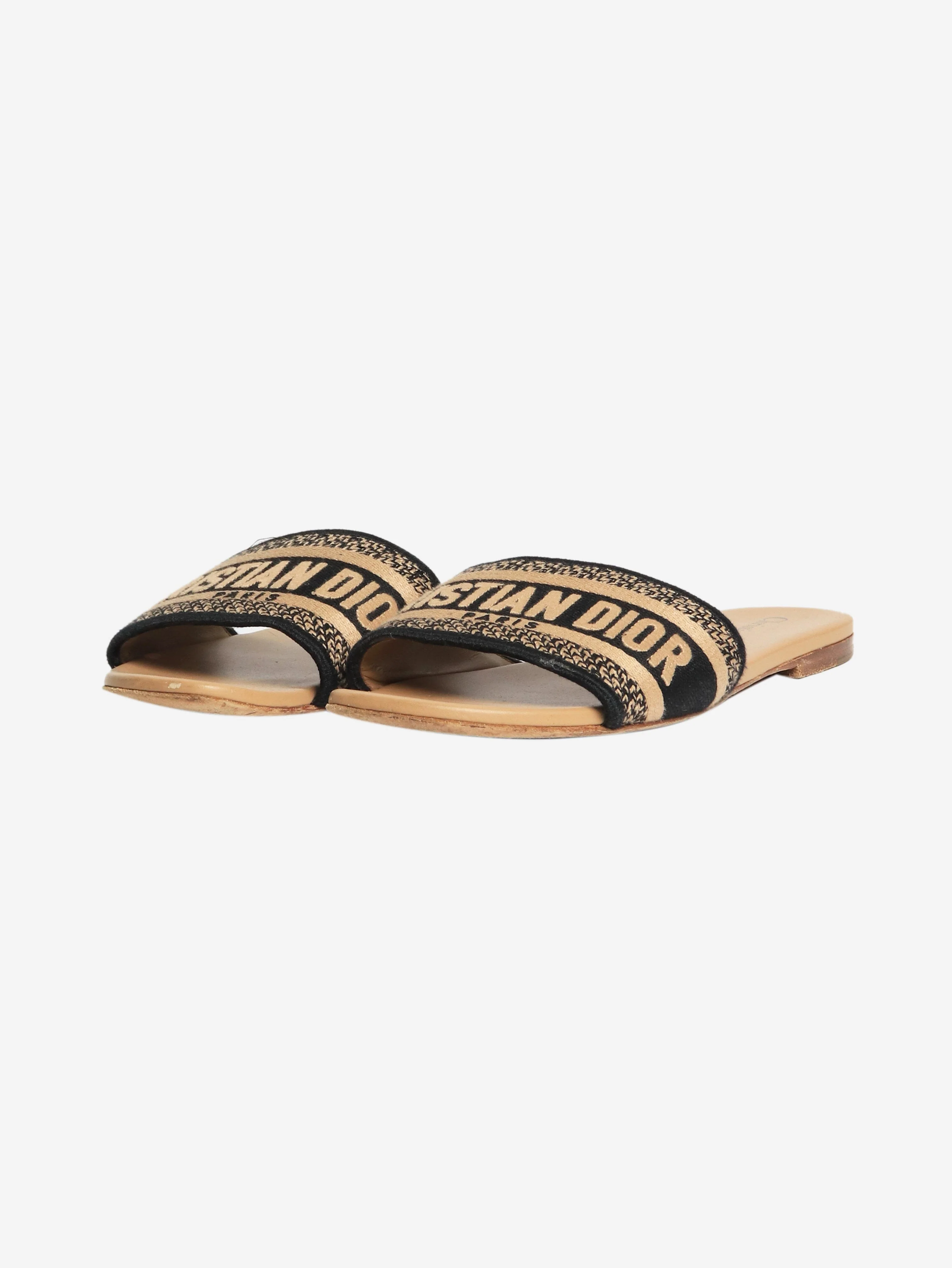 Blue flat slides - size EU 36.5 (UK 3.5) - Image 2