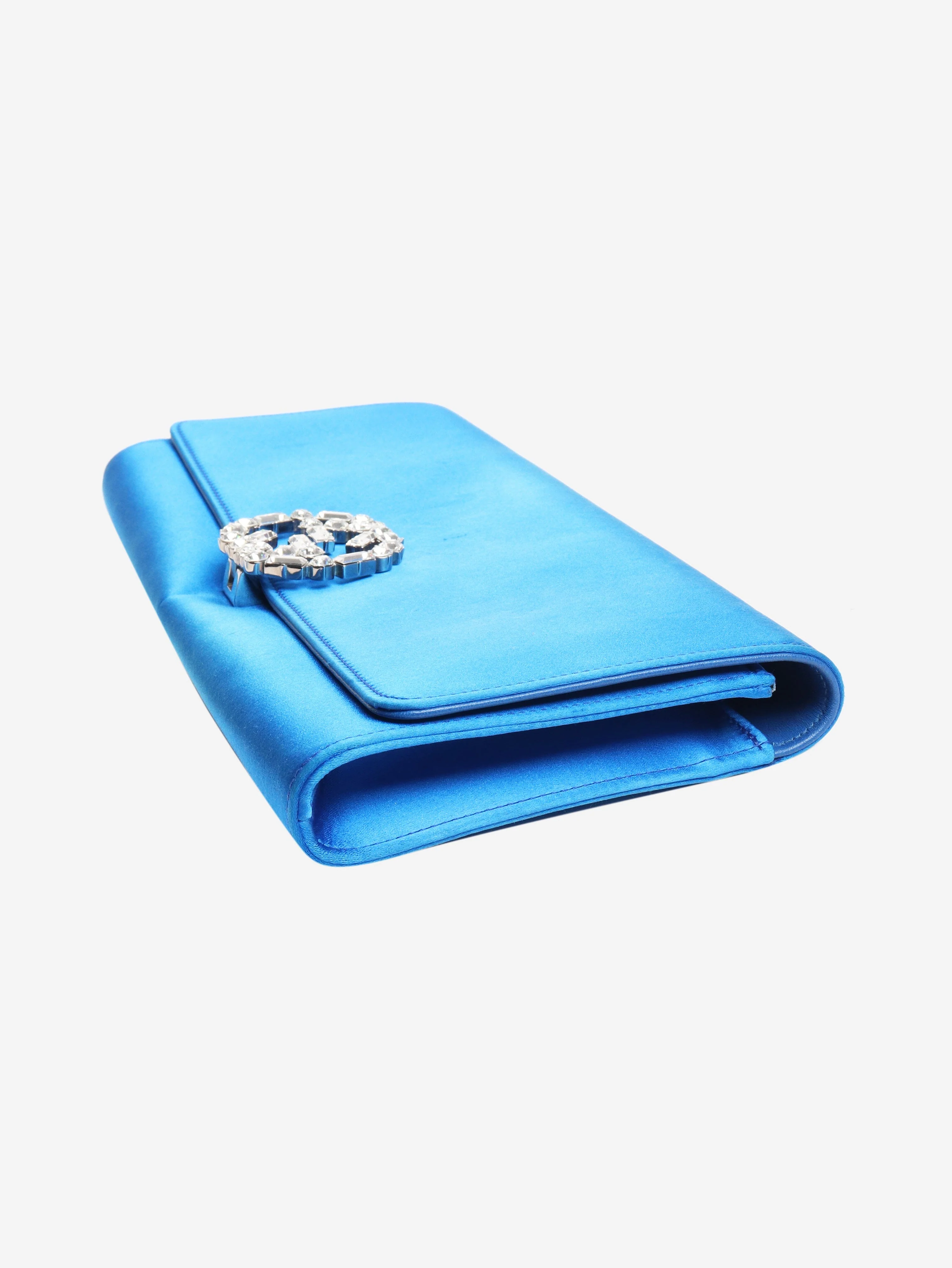 Blue GG crystal broadway clutch - Image 3