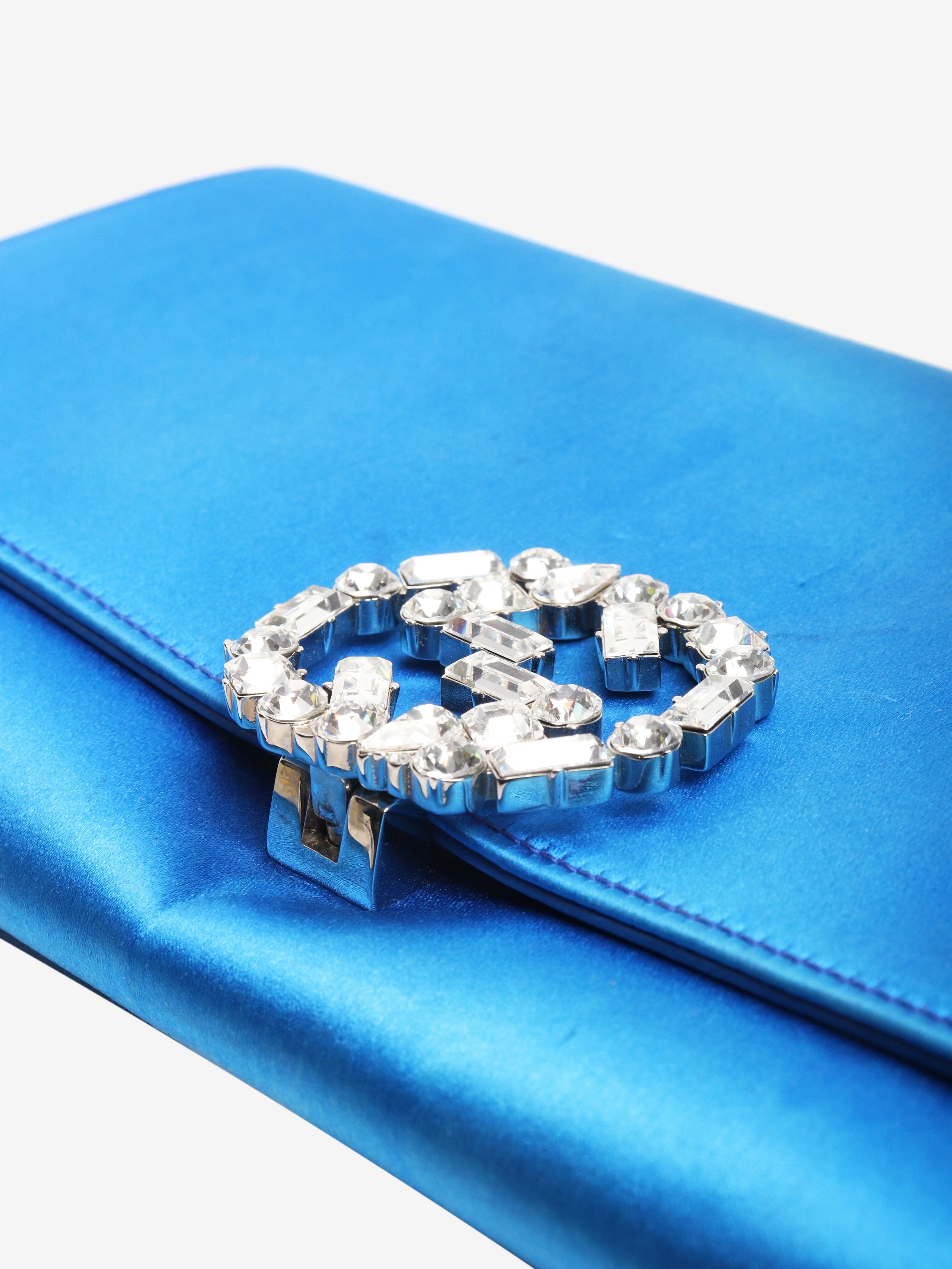 Blue GG crystal broadway clutch - Image 4