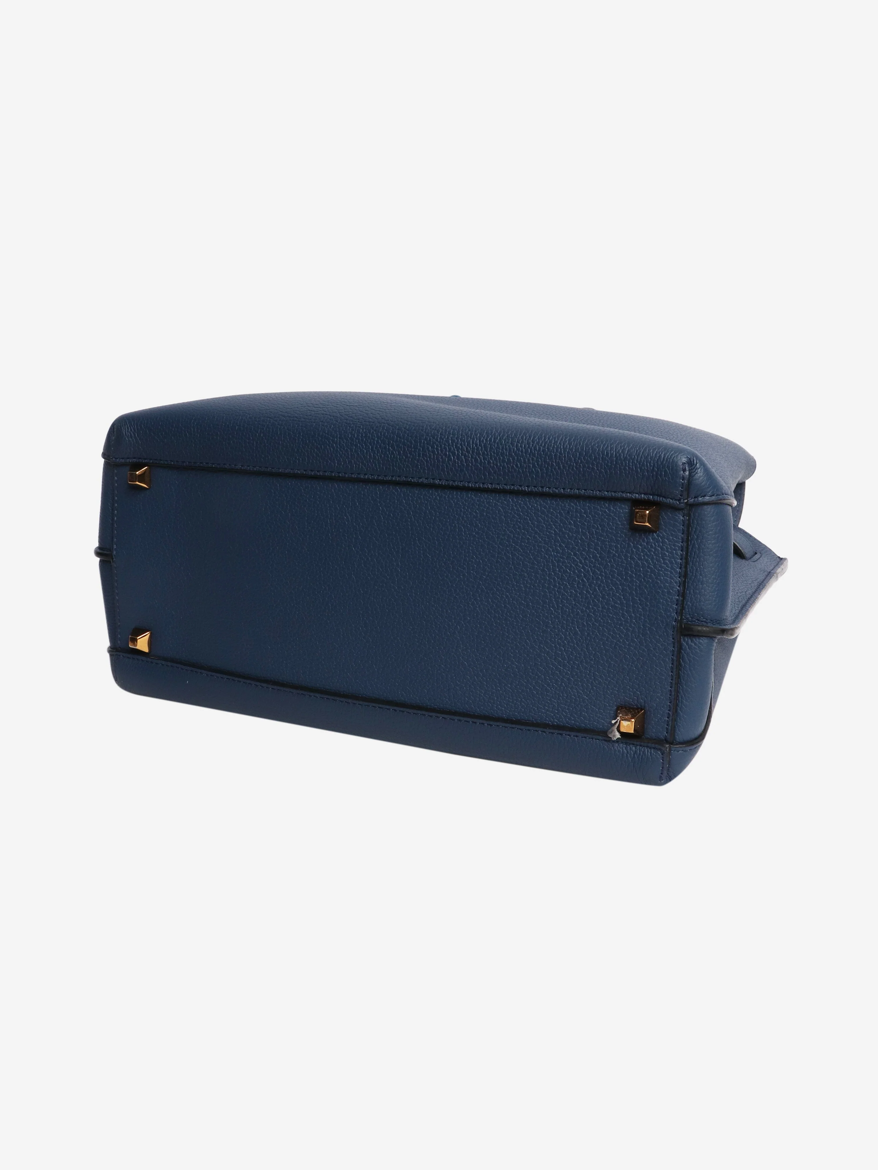 Blue leather shoulder bag - Image 4