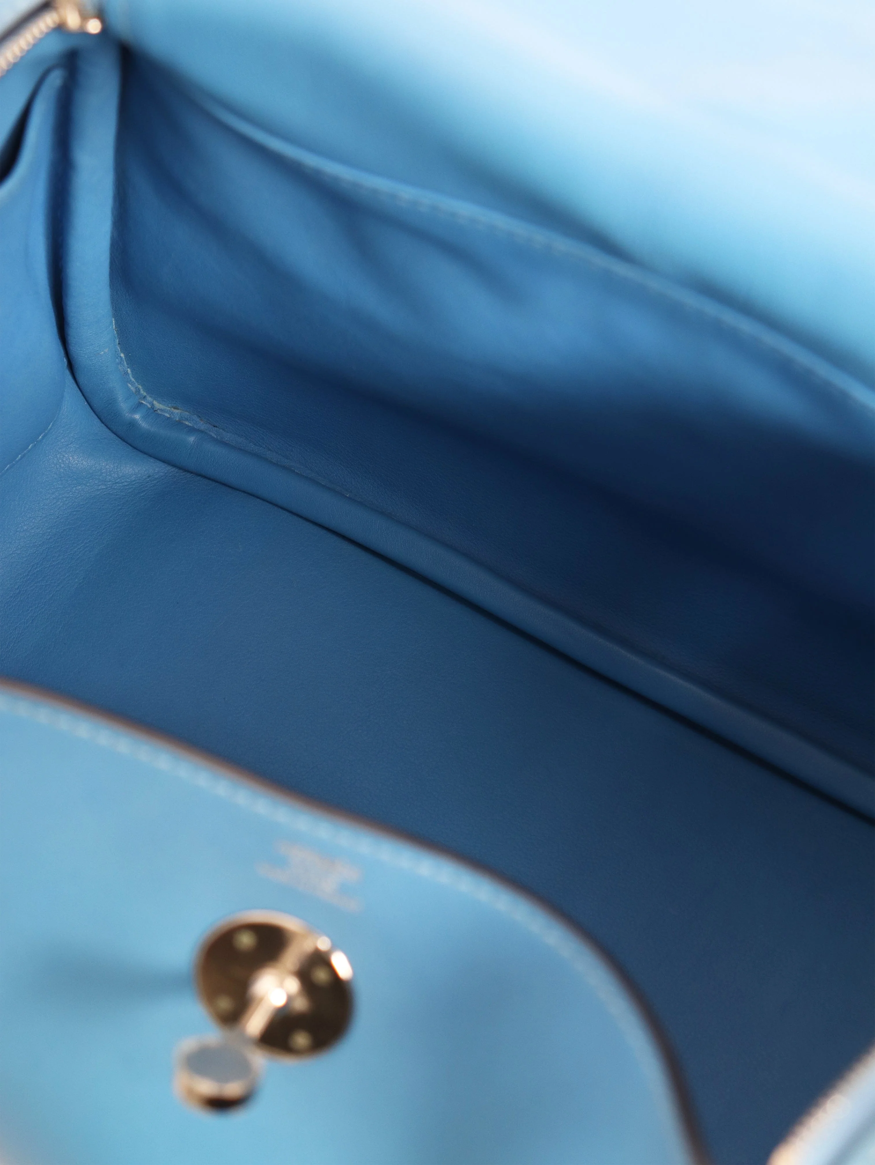 Blue Lindy 2016 leather bag - Image 6