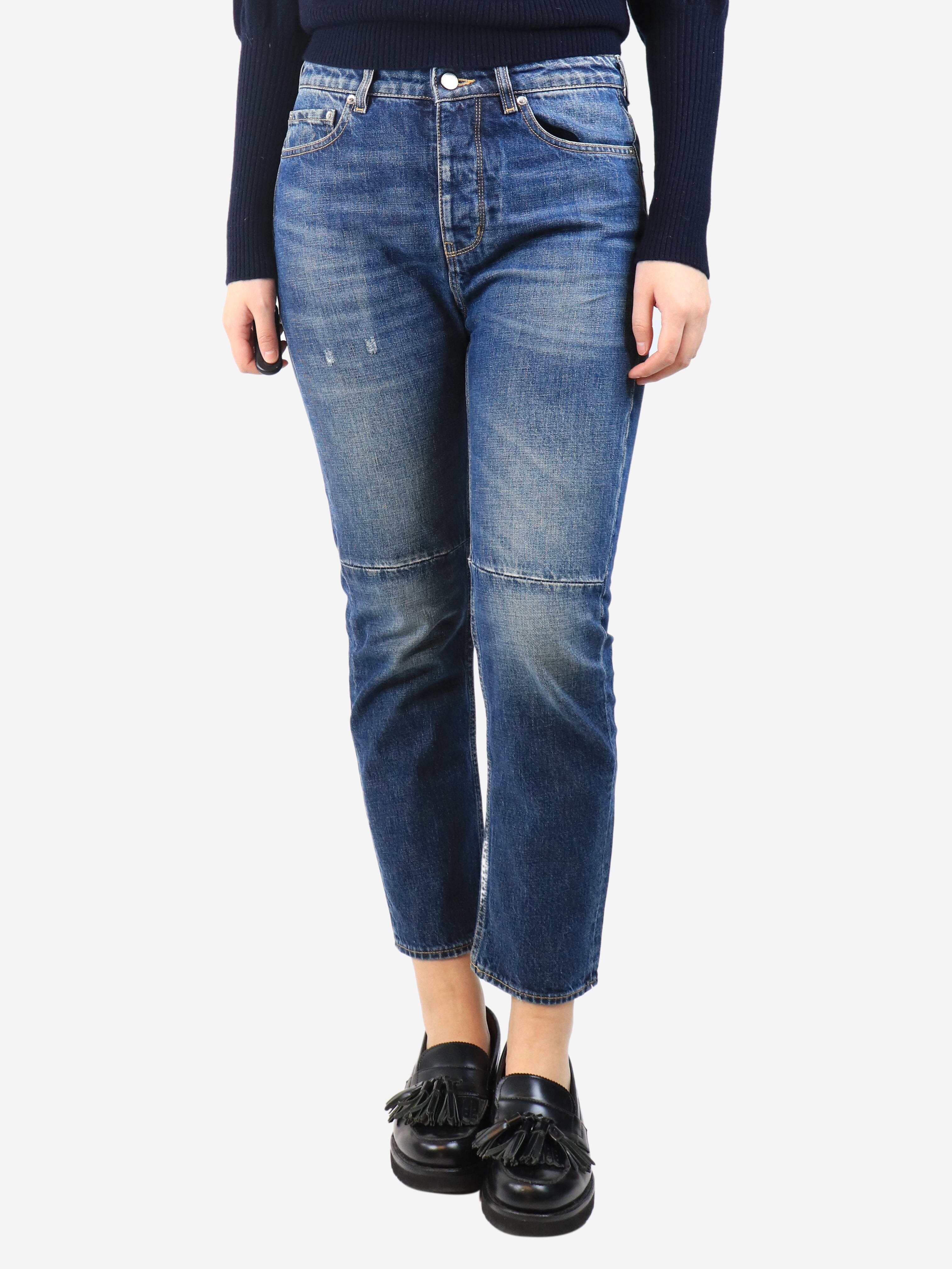 Blue low-rise denim jeans - size UK 10