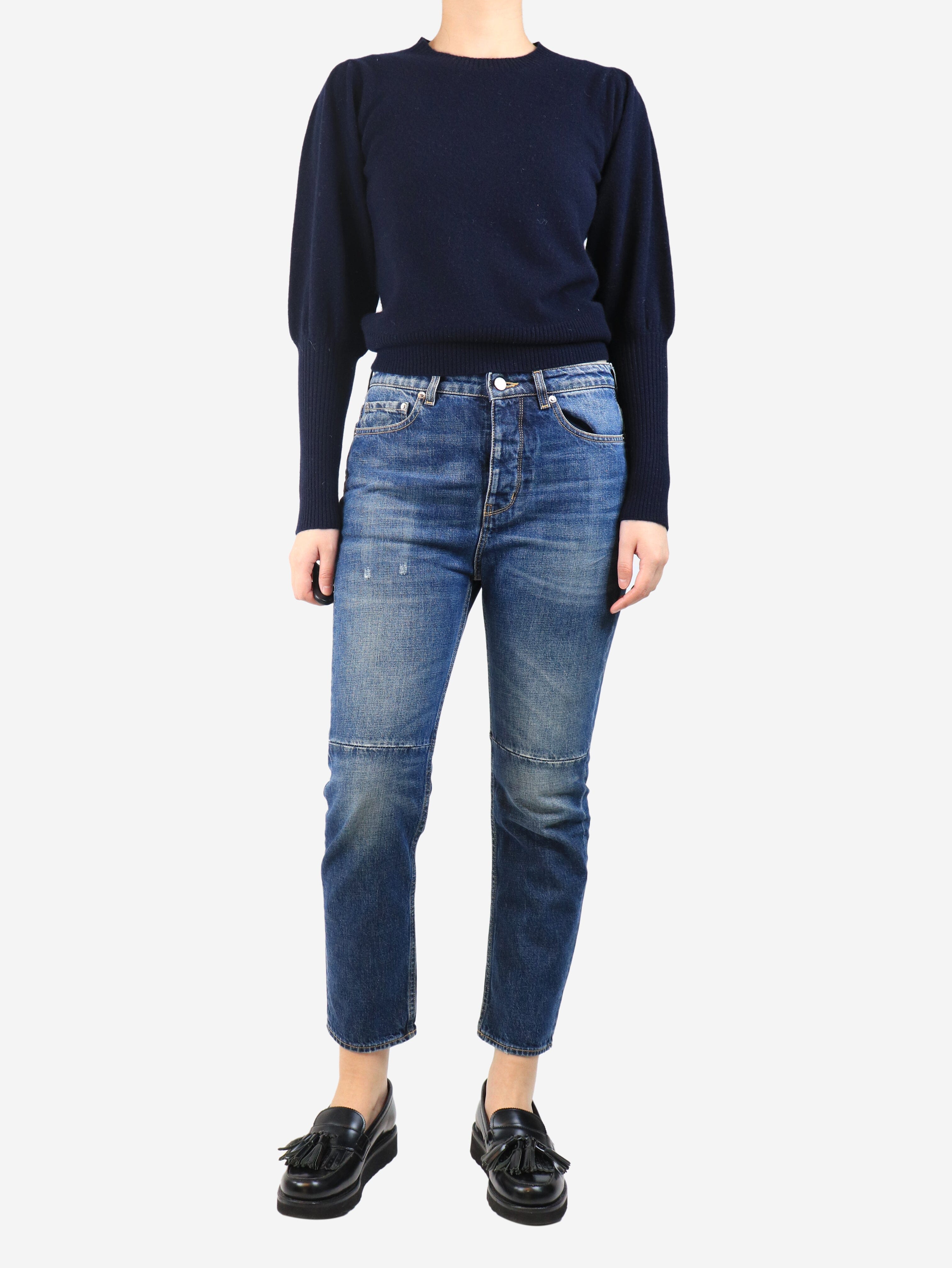 Blue low-rise denim jeans - size UK 10 - Image 2