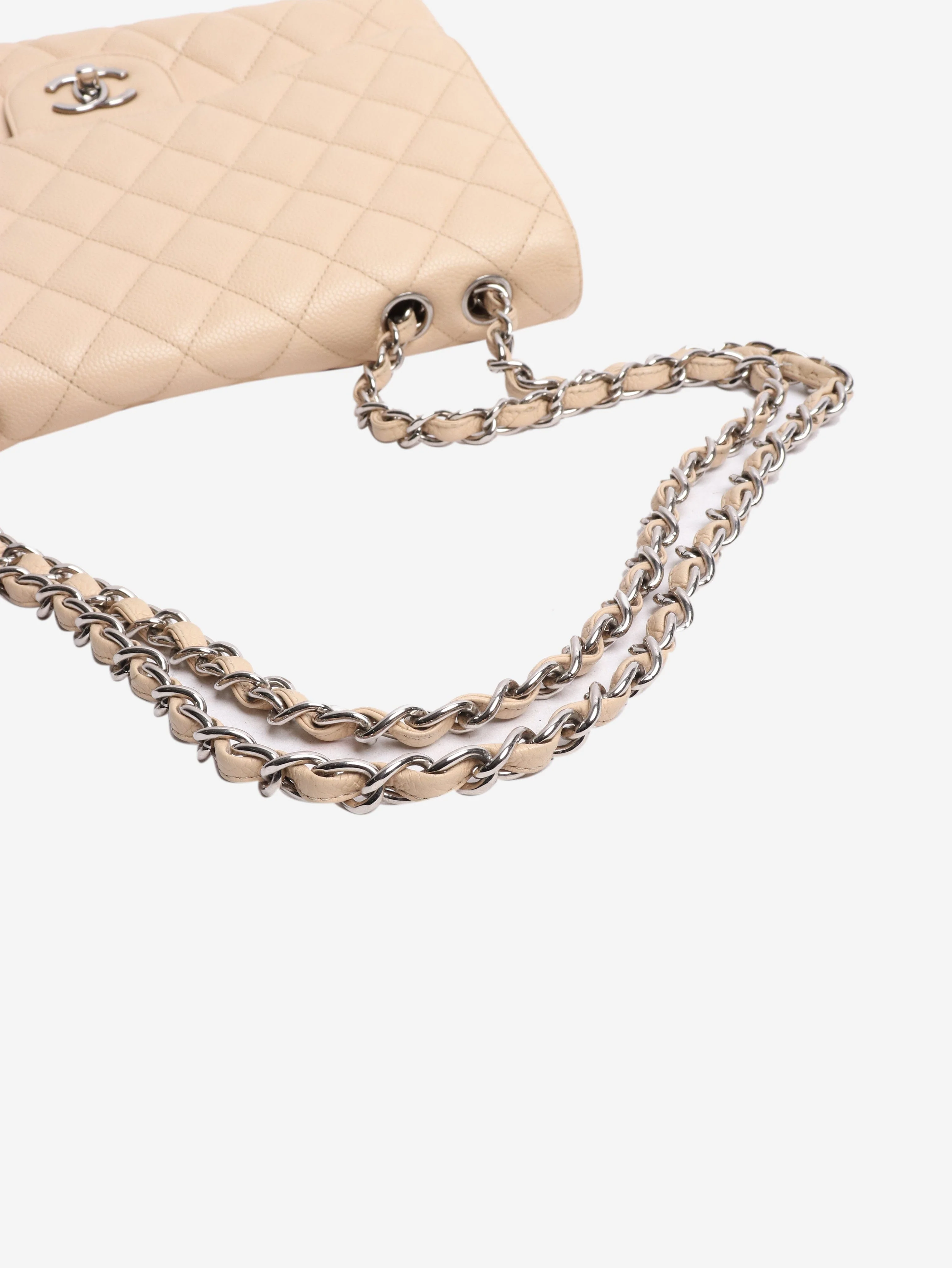 Blush 2009 caviar jumbo Classic Single Flap bag - Image 5