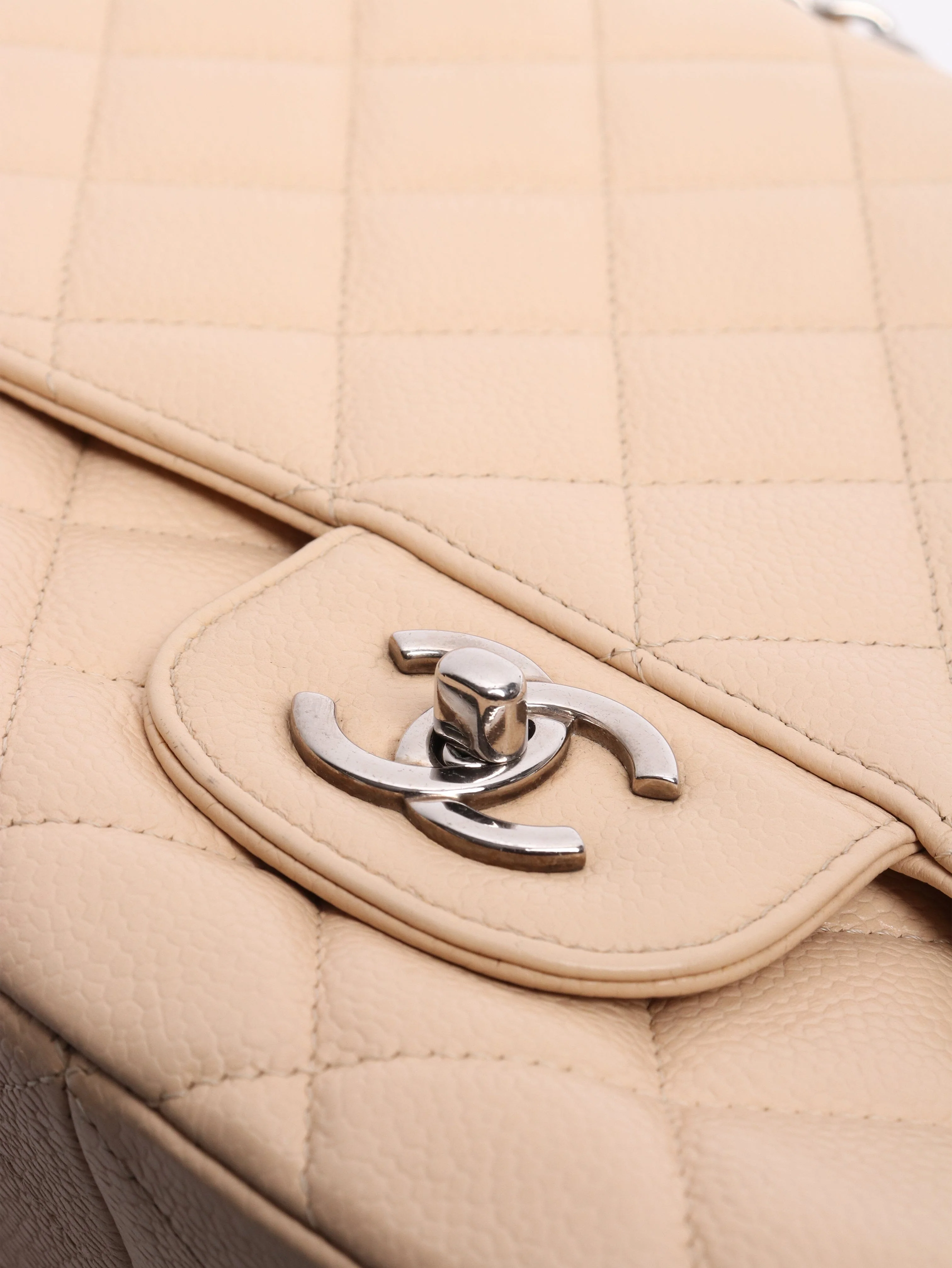 Blush 2009 caviar jumbo Classic Single Flap bag - Image 6