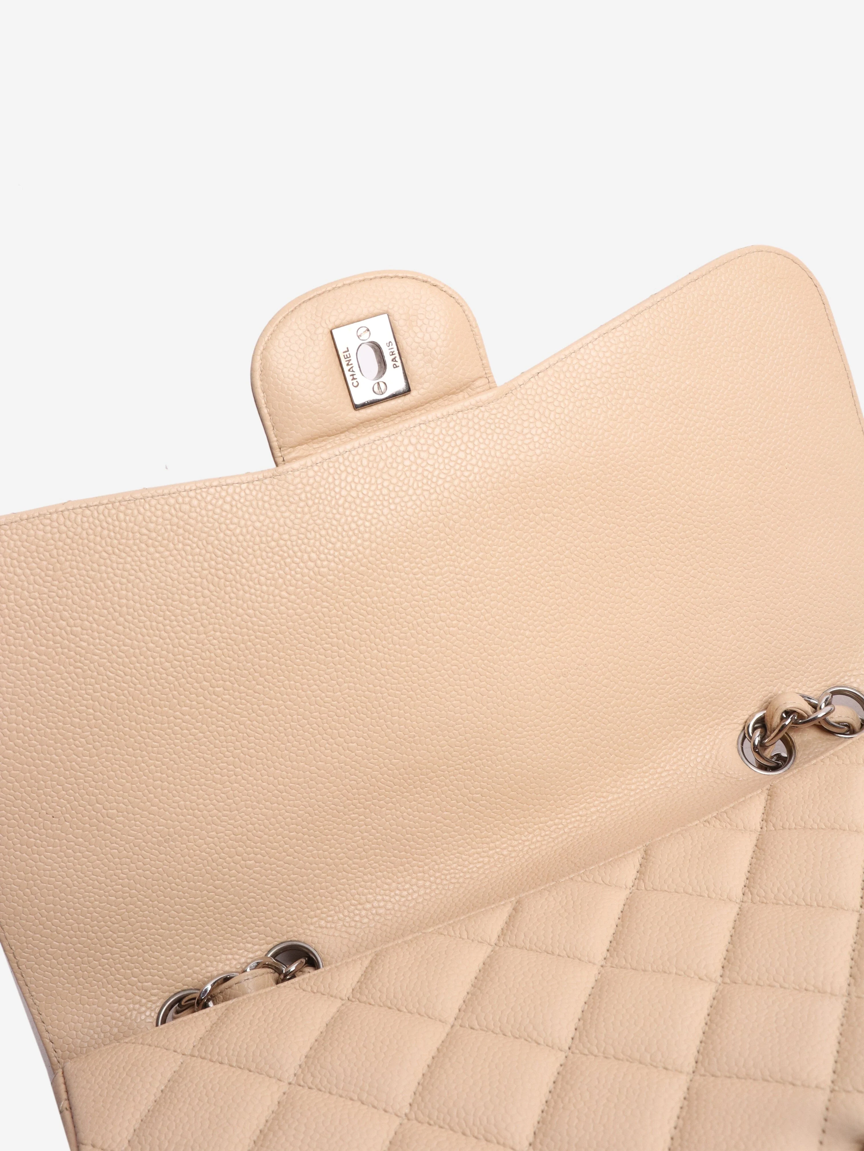 Blush 2009 caviar jumbo Classic Single Flap bag - Image 8