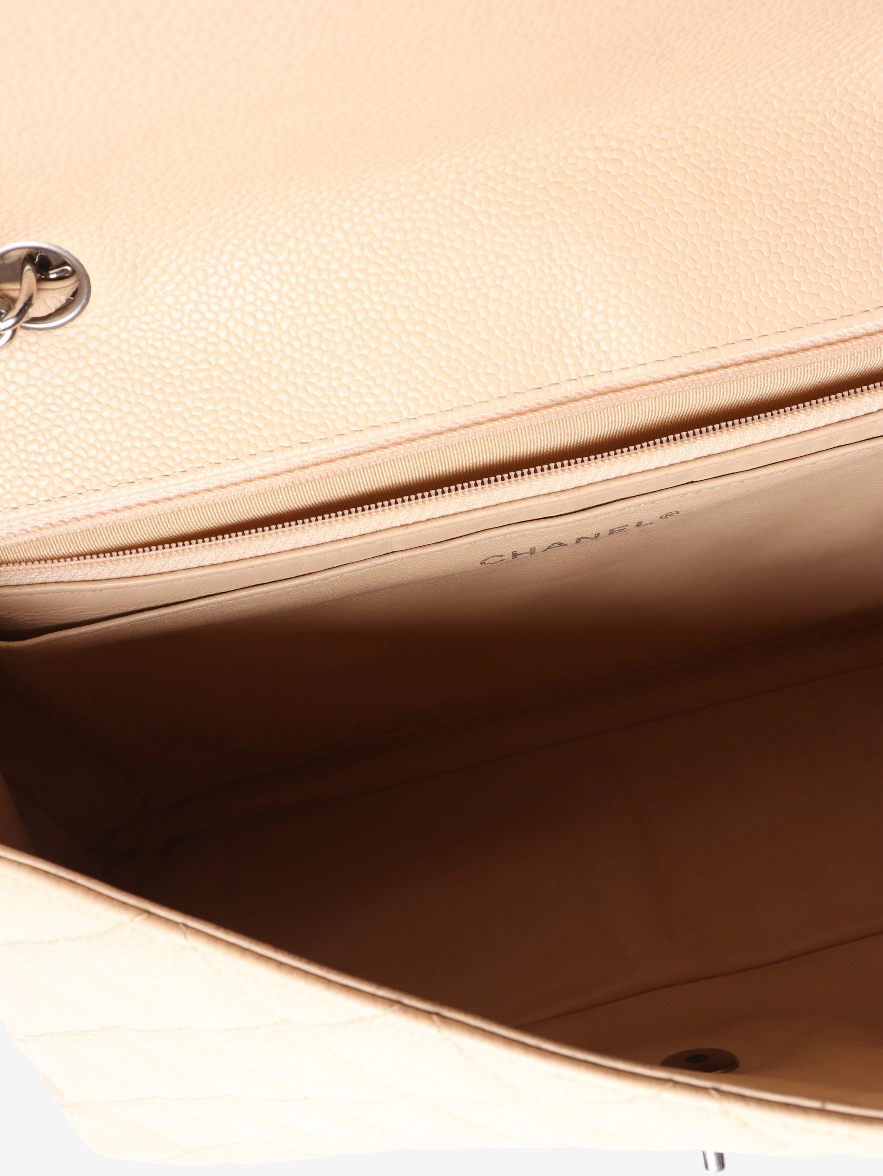 Blush 2009 caviar jumbo Classic Single Flap bag - Image 9