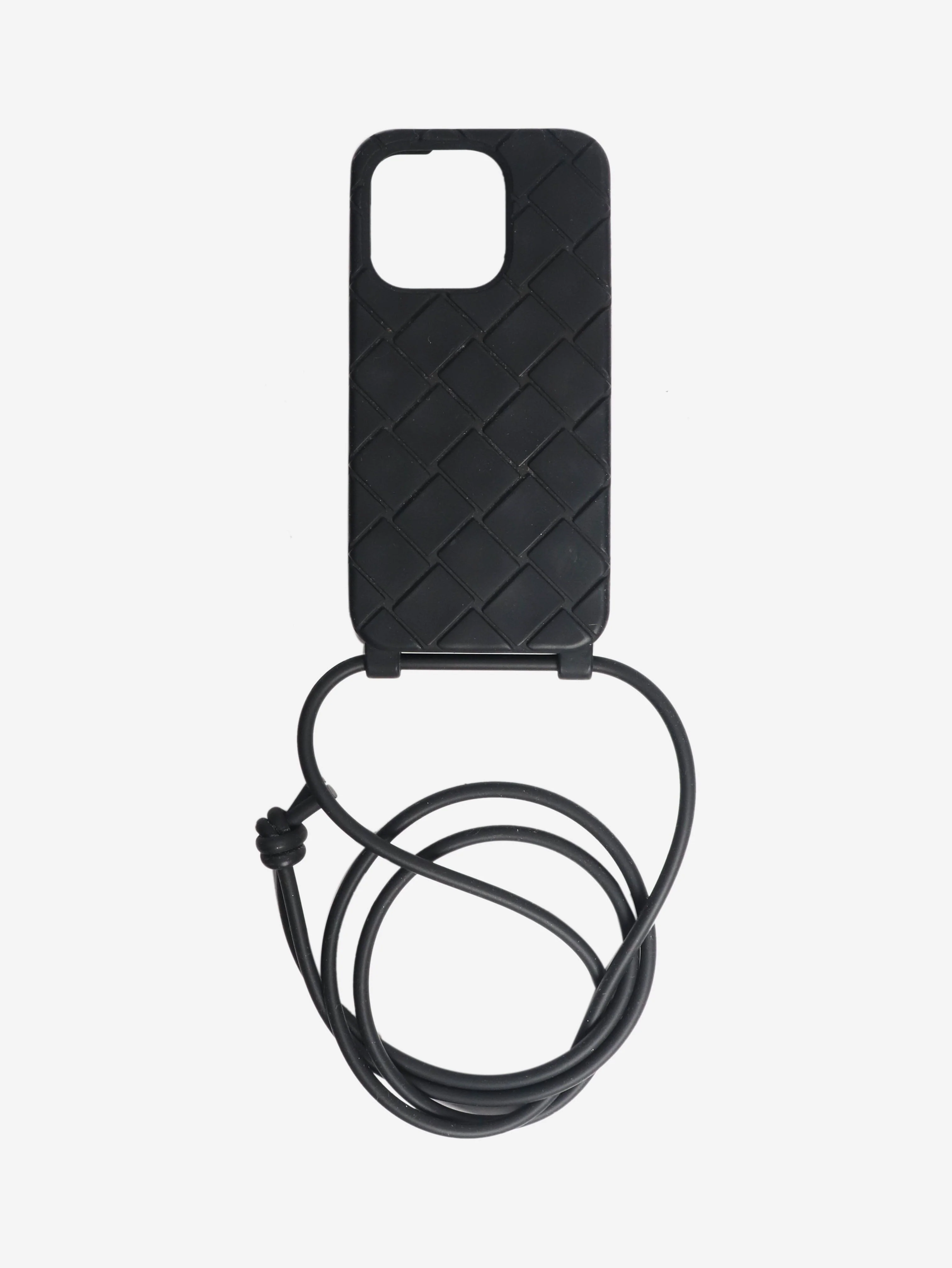 Black iPhone case with strap