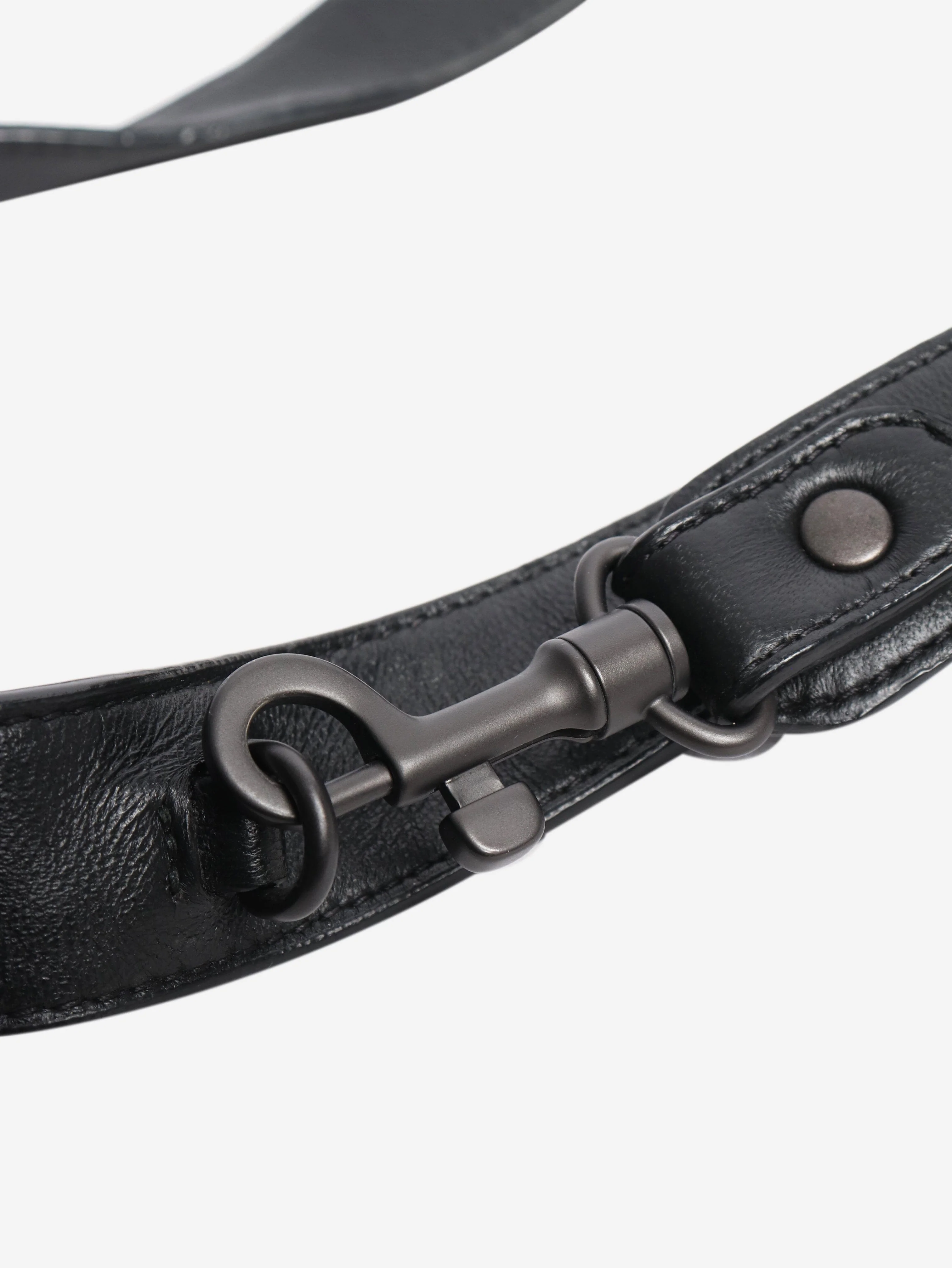 Black Intrecciato leather bag - Image 9