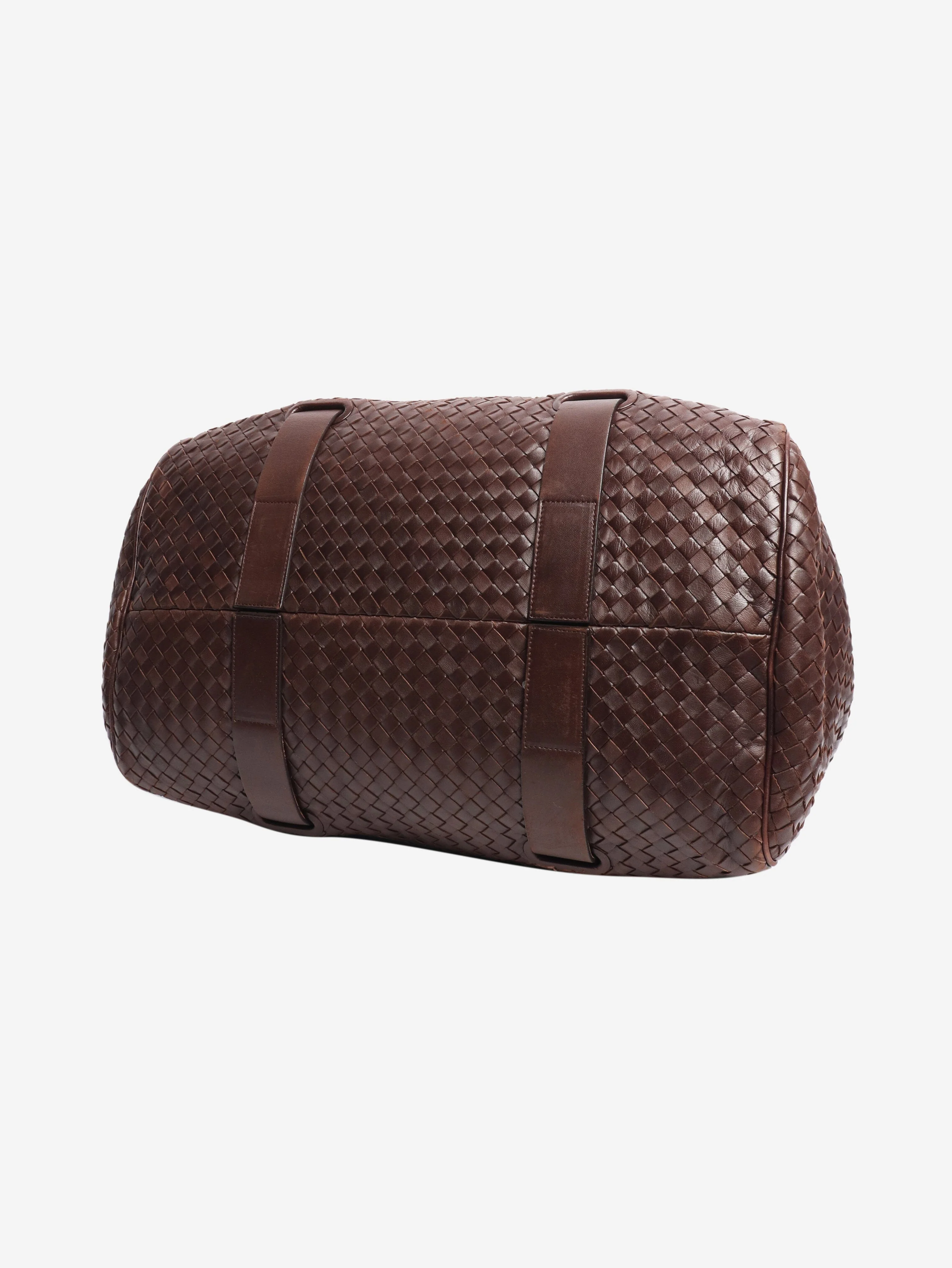 Brown Intrecciato weekender bag - Image 4