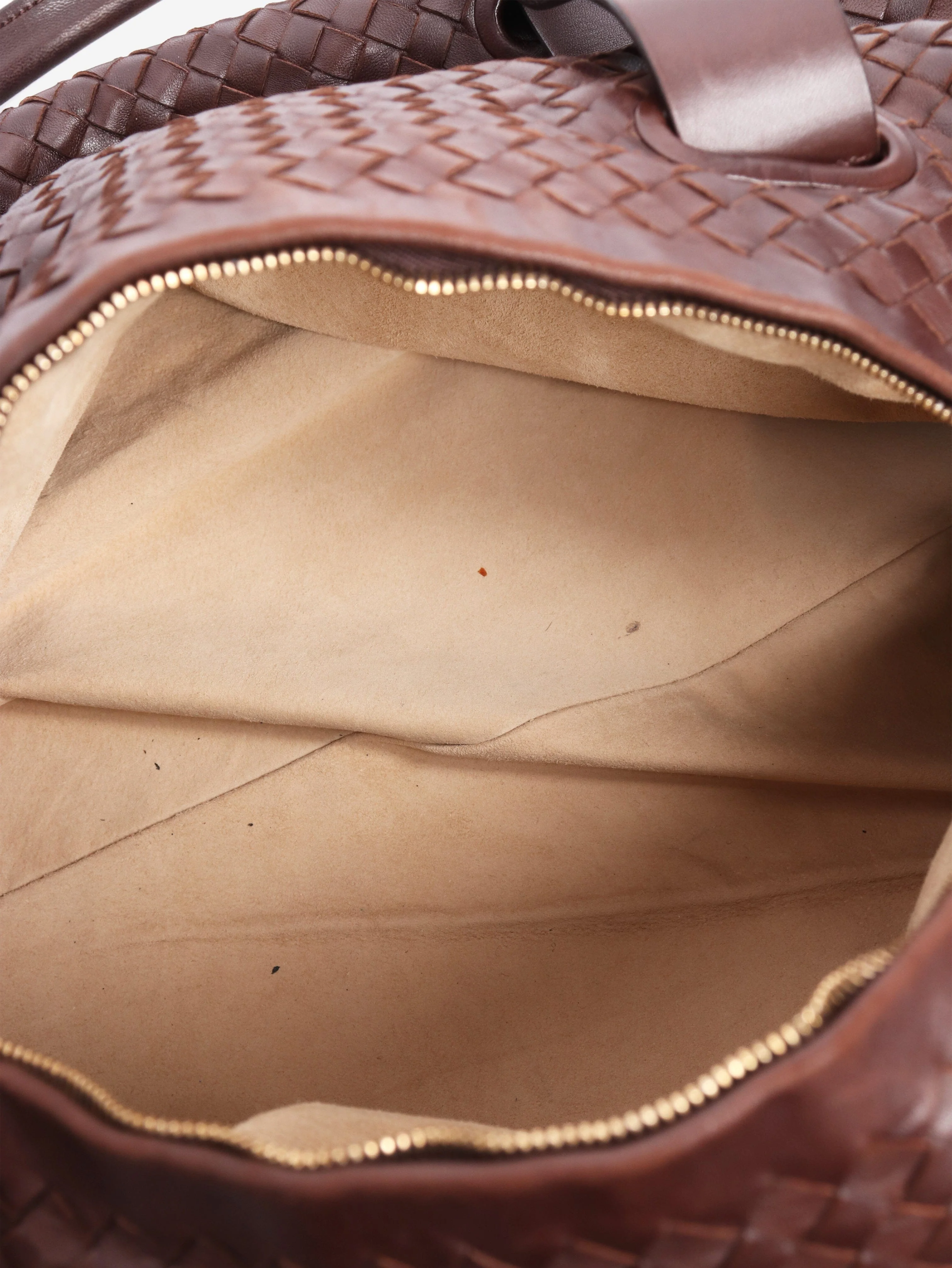 Brown Intrecciato weekender bag - Image 7