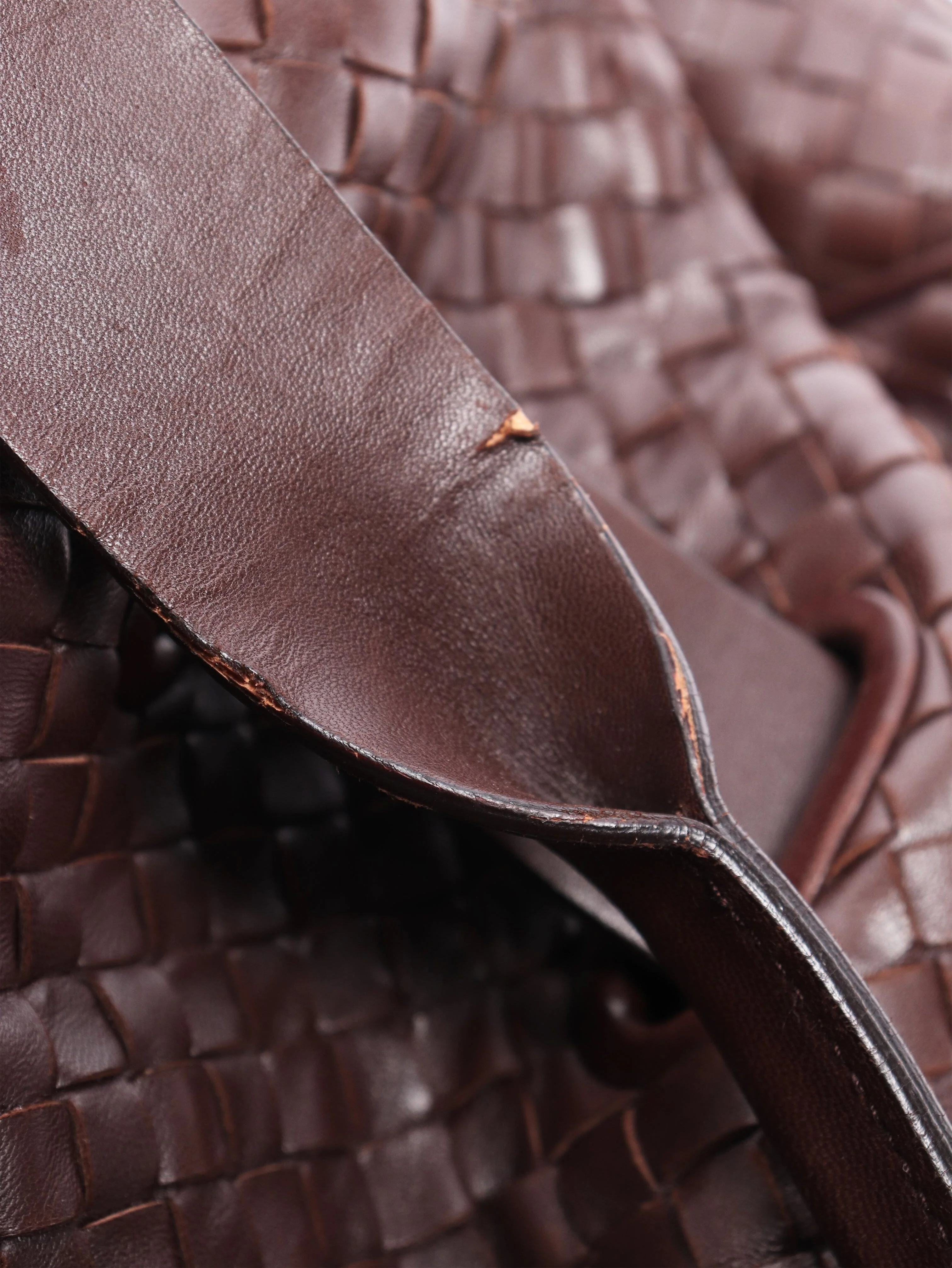 Brown Intrecciato weekender bag - Image 8