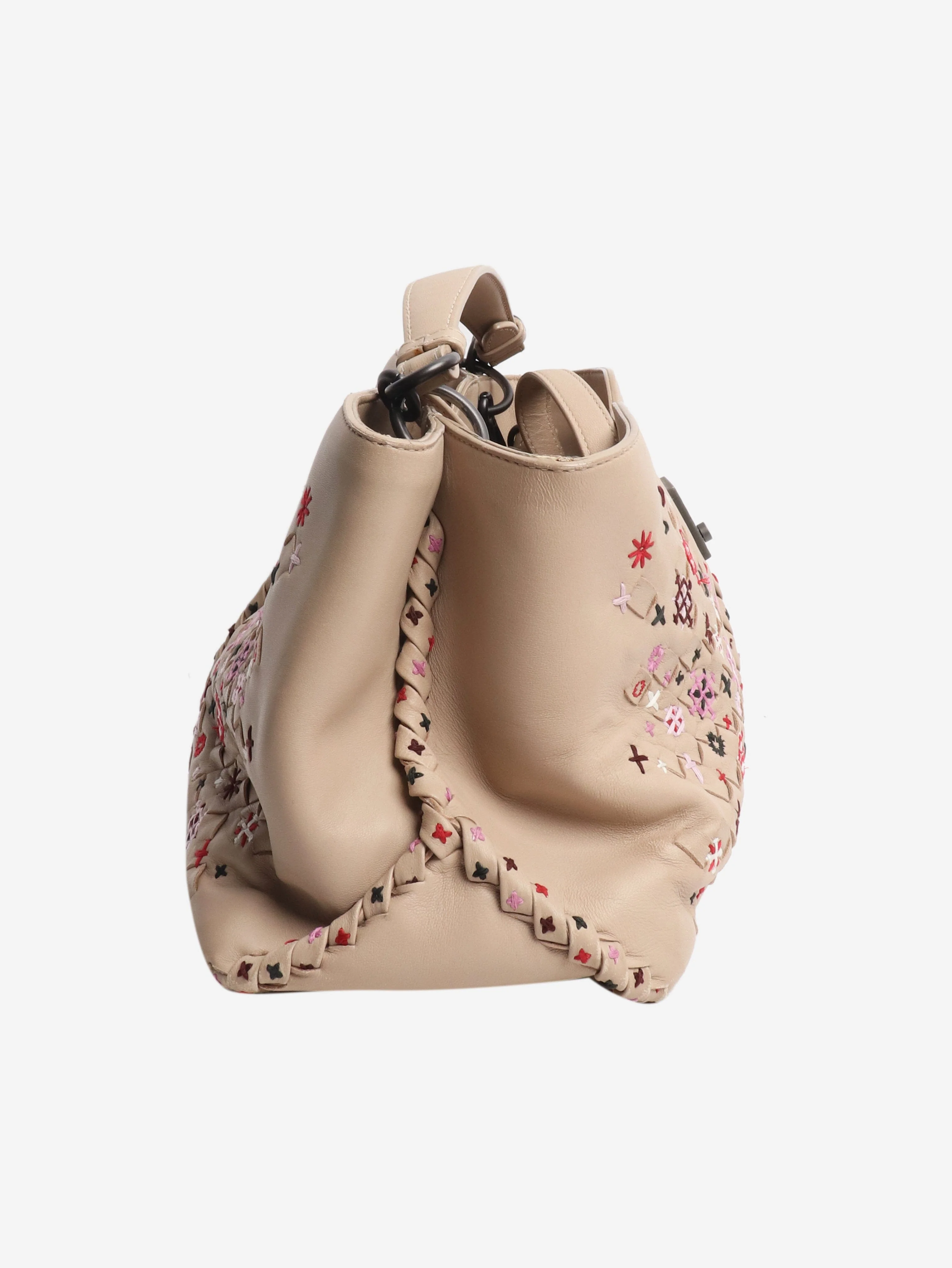 Bottega Veneta Neutral Napoli tote bag - Image 4