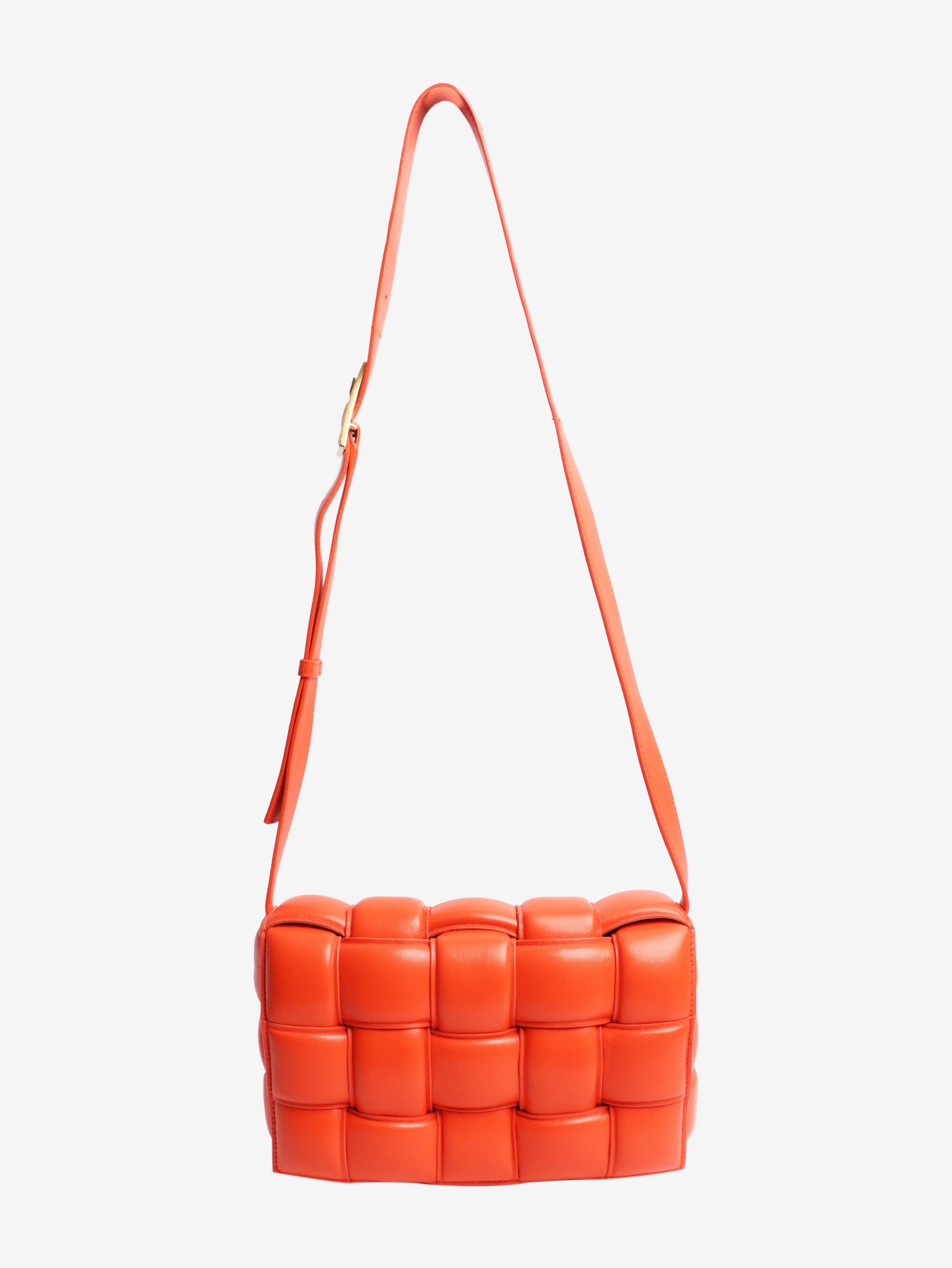Bottega Veneta Orange padded Cassette crossbody bag - Image 2