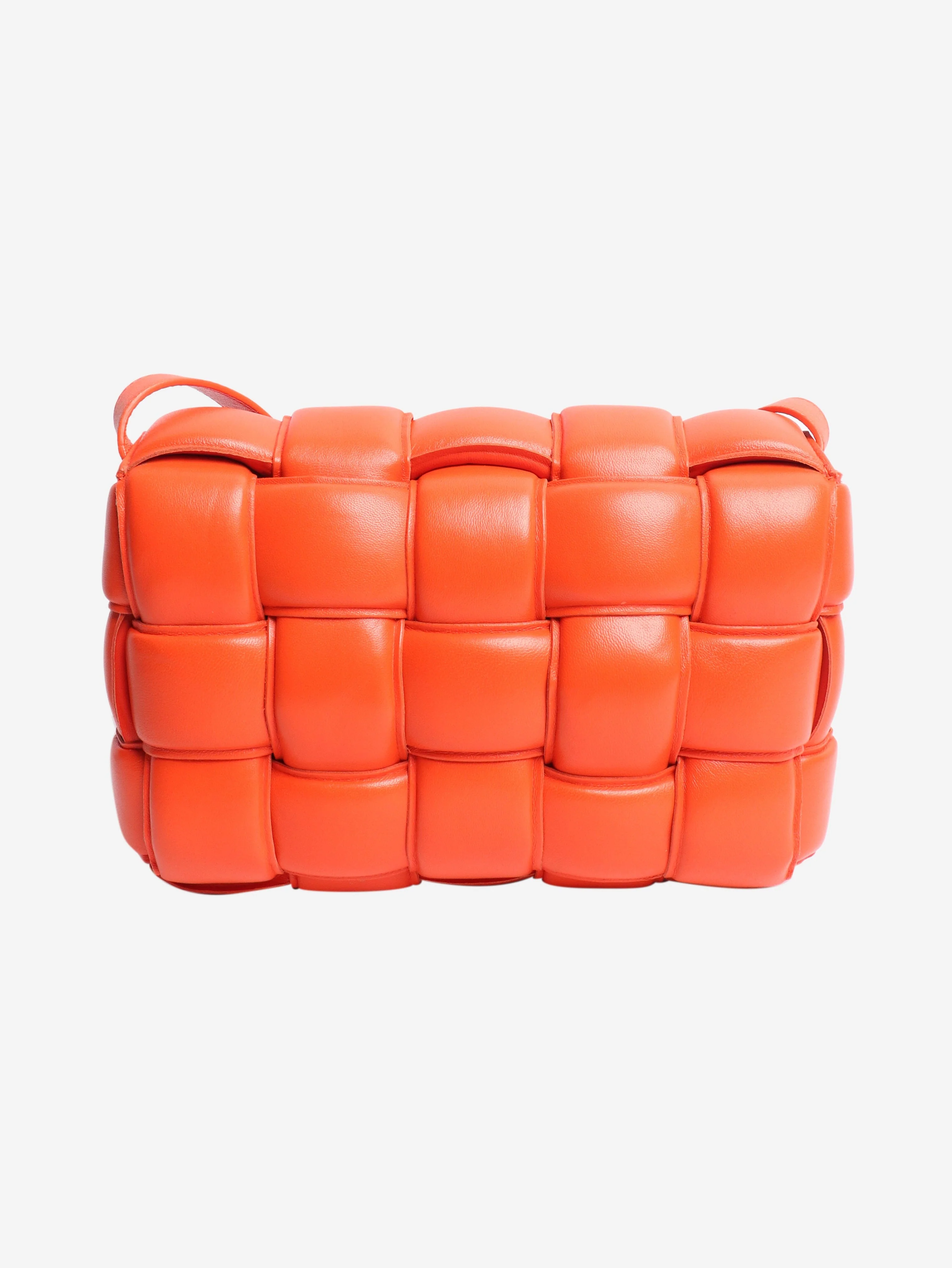 Bottega Veneta Orange padded Cassette crossbody bag - Image 3