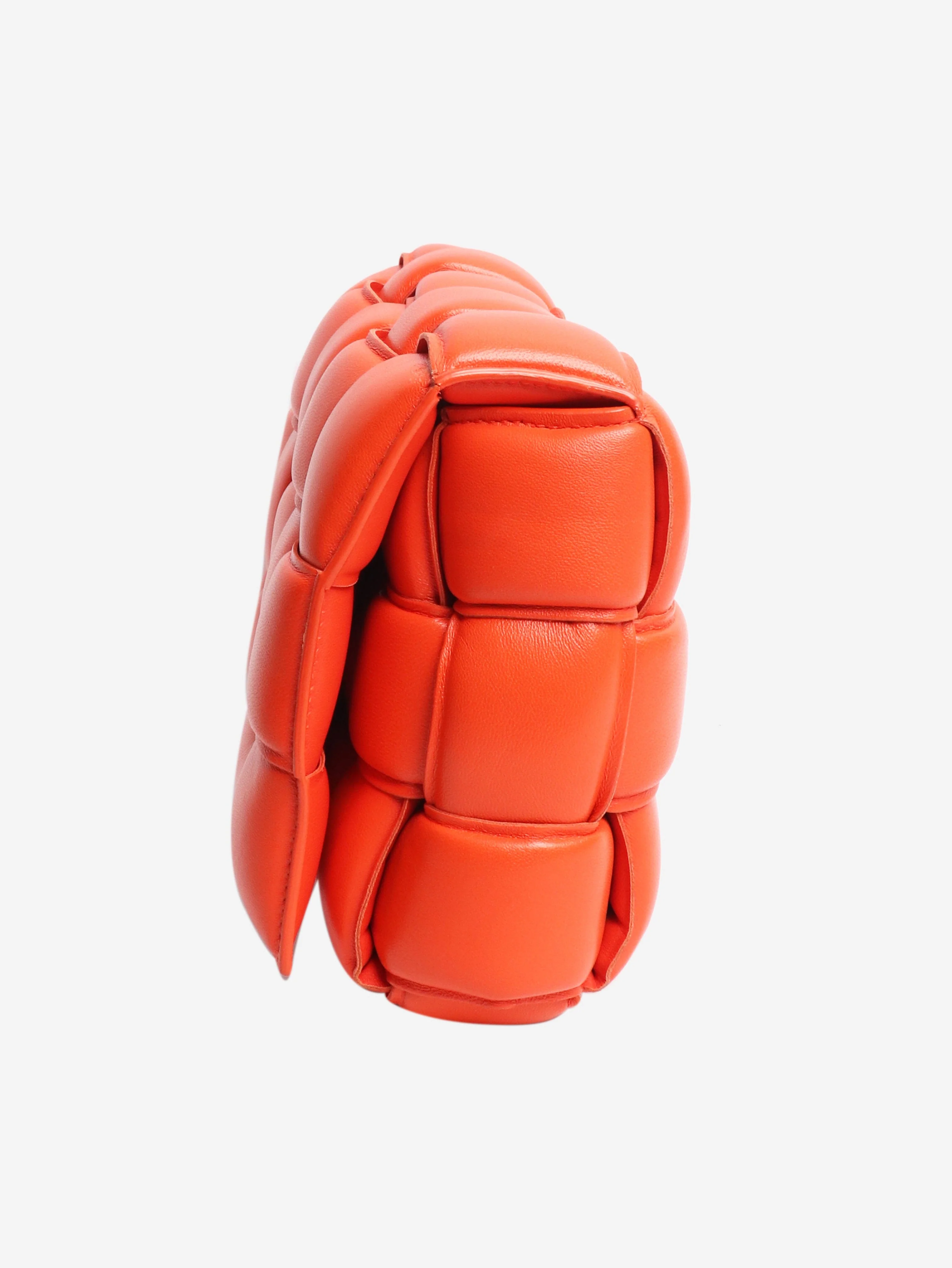 Bottega Veneta Orange padded Cassette crossbody bag - Image 4