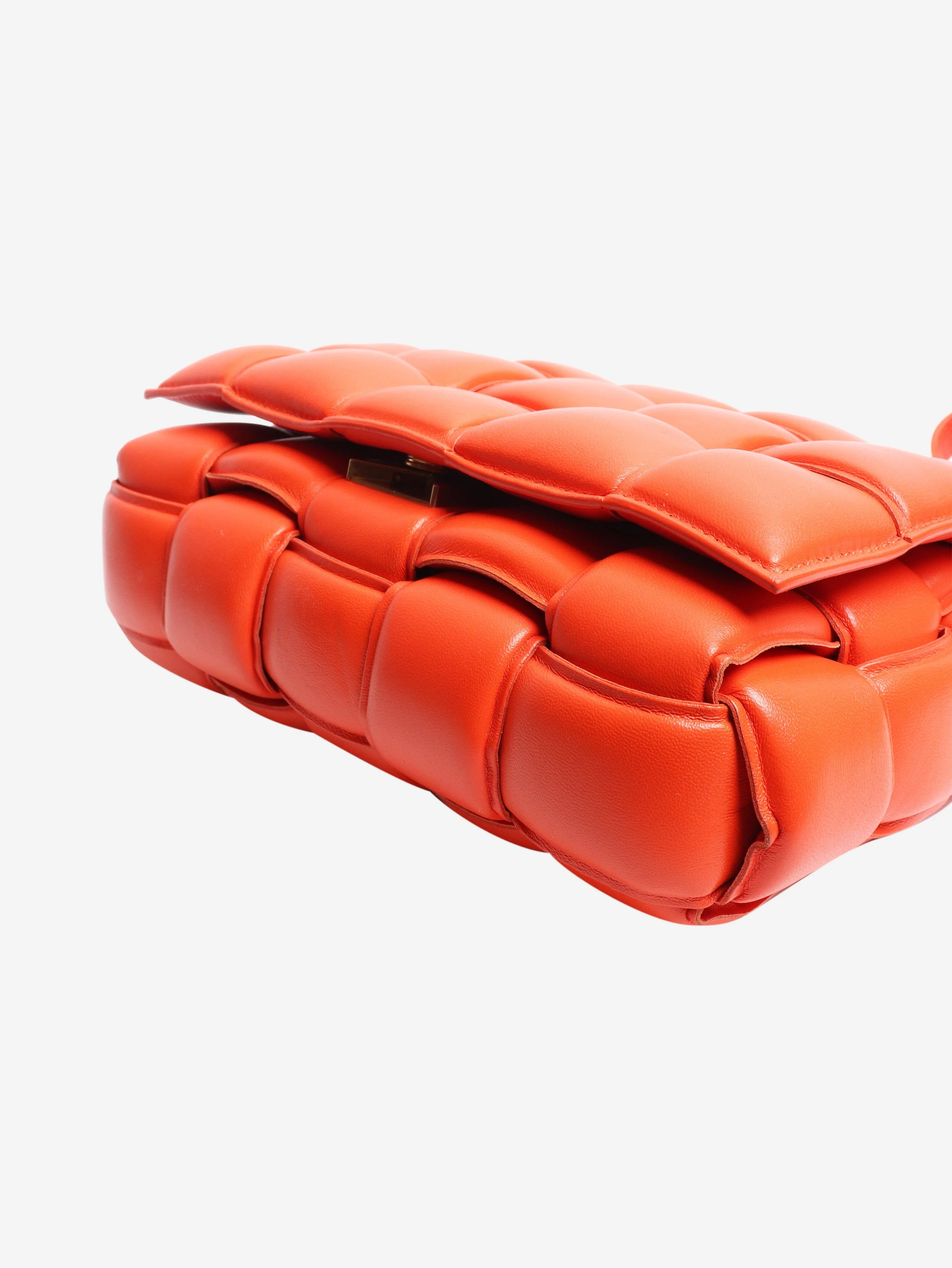 Bottega Veneta Orange padded Cassette crossbody bag - Image 5