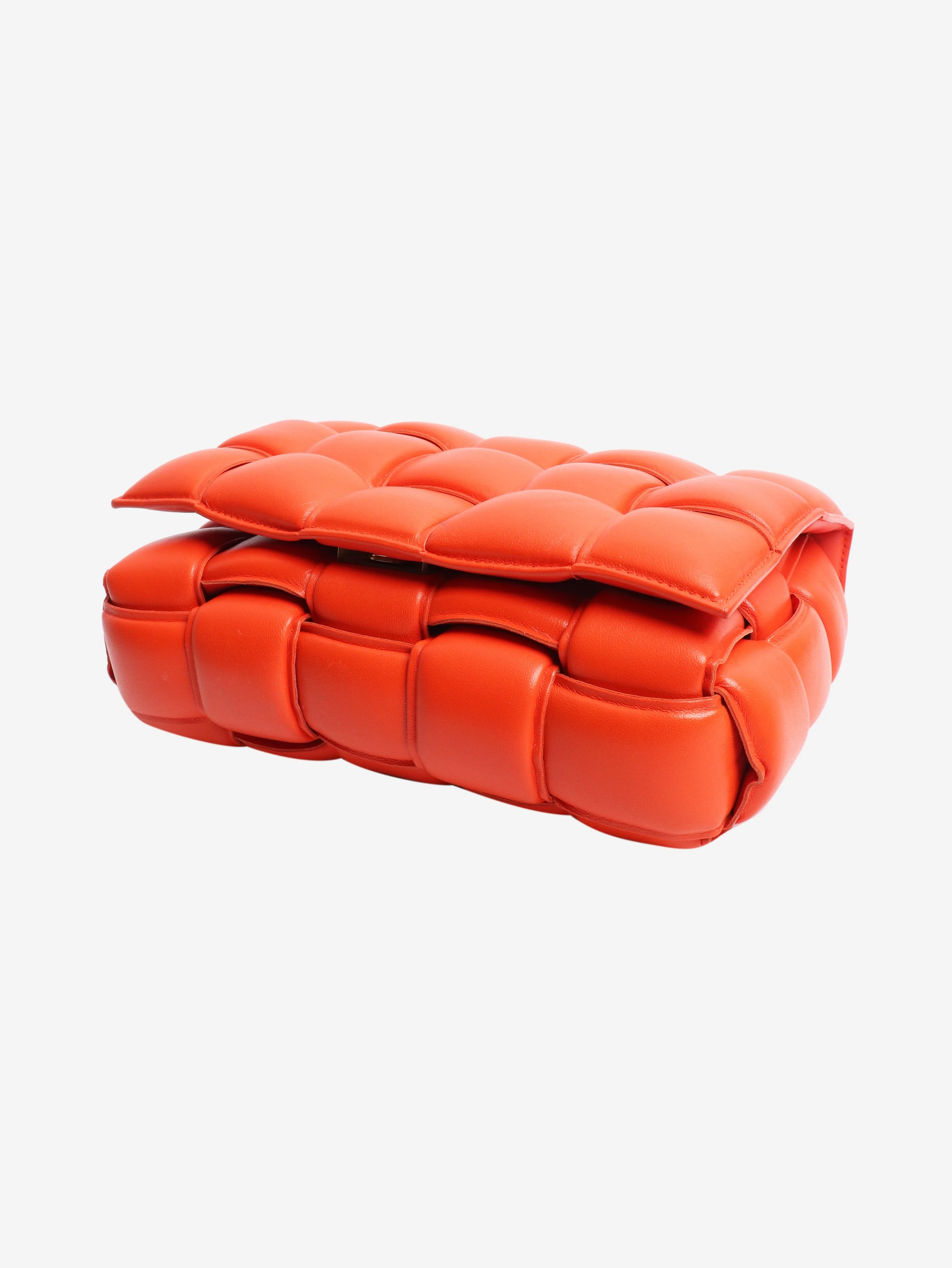 Bottega Veneta Orange padded Cassette crossbody bag - Image 6