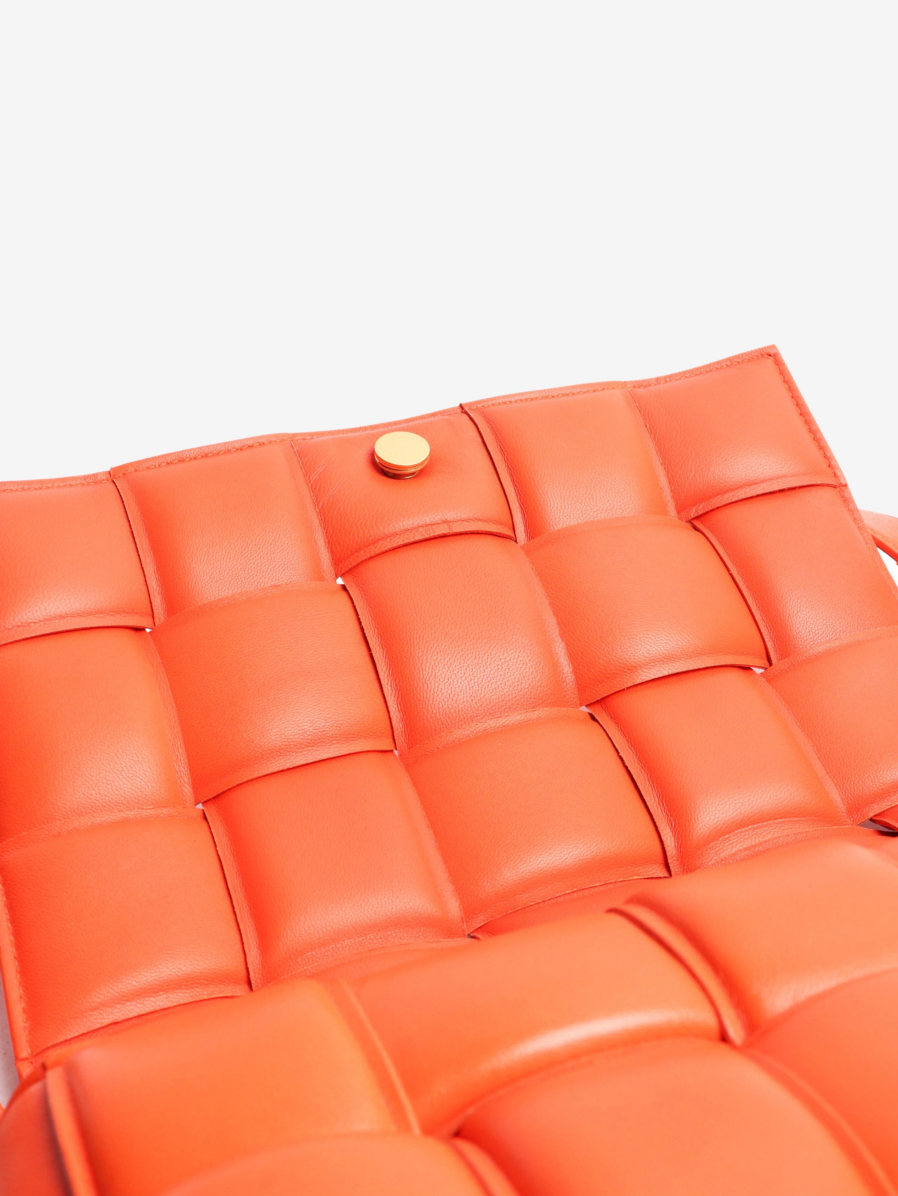 Bottega Veneta Orange padded Cassette crossbody bag - Image 8