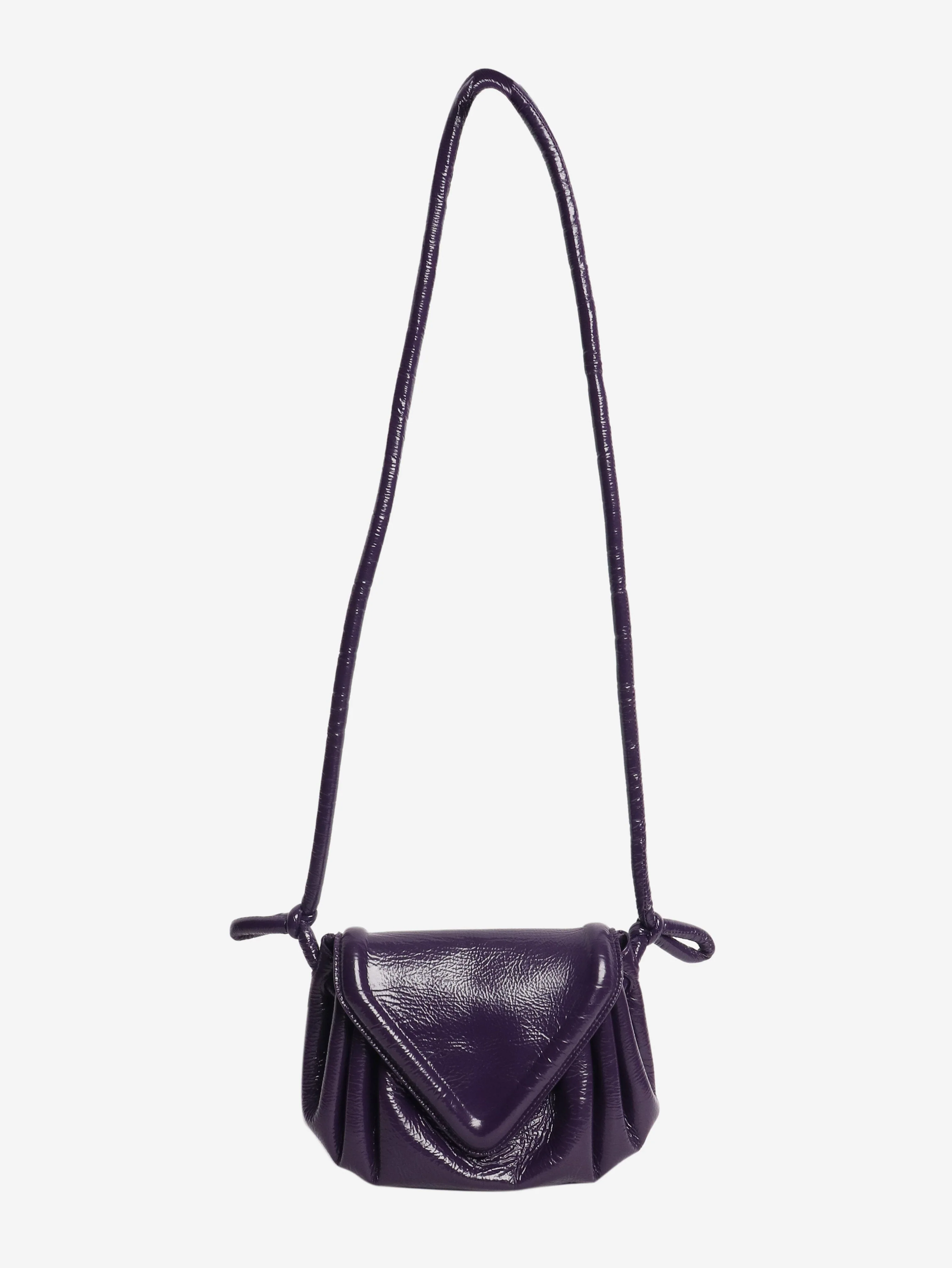 Purple Becco triangle flap crossbody bag - Image 2