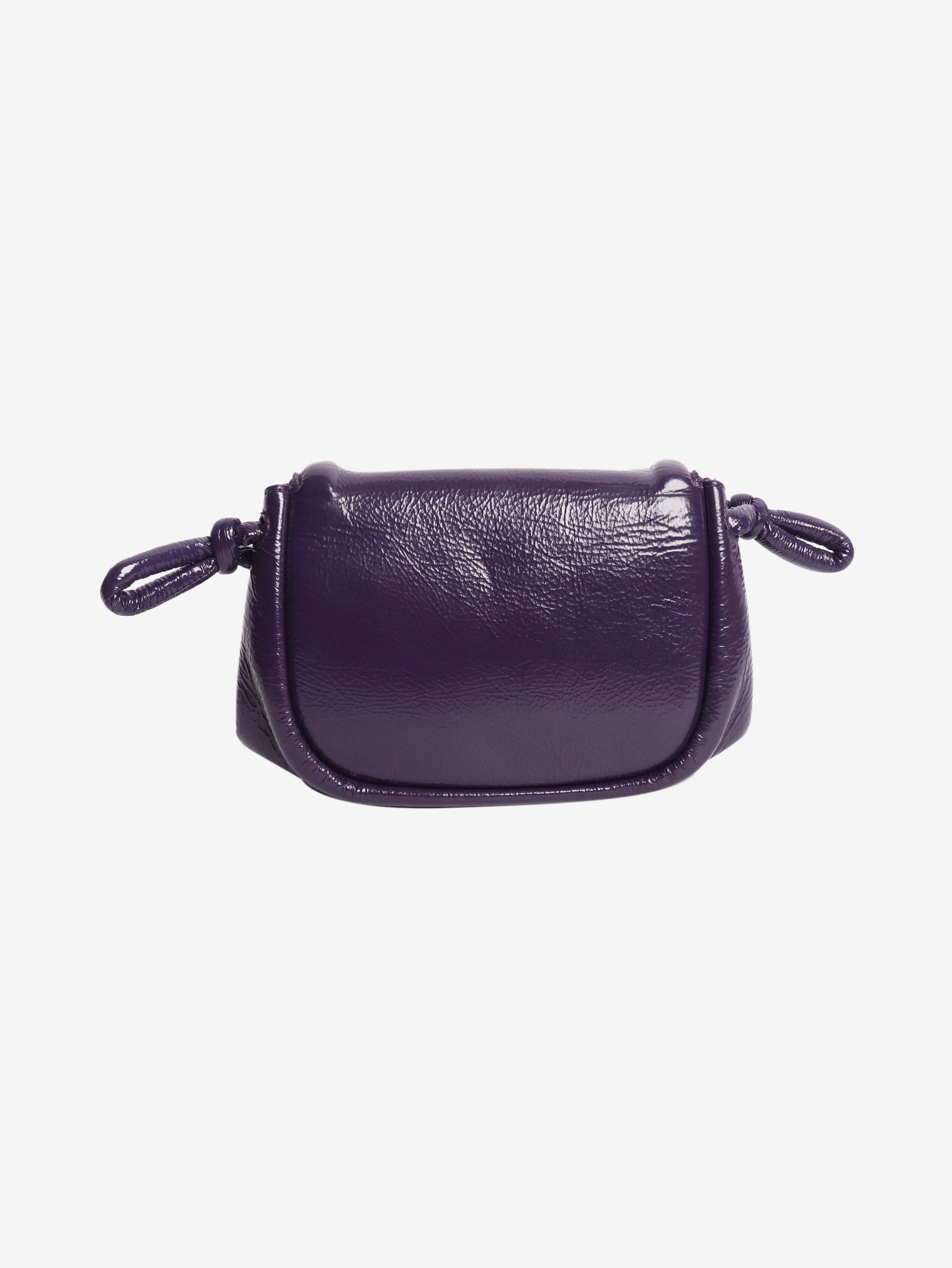 Purple Becco triangle flap crossbody bag - Image 3