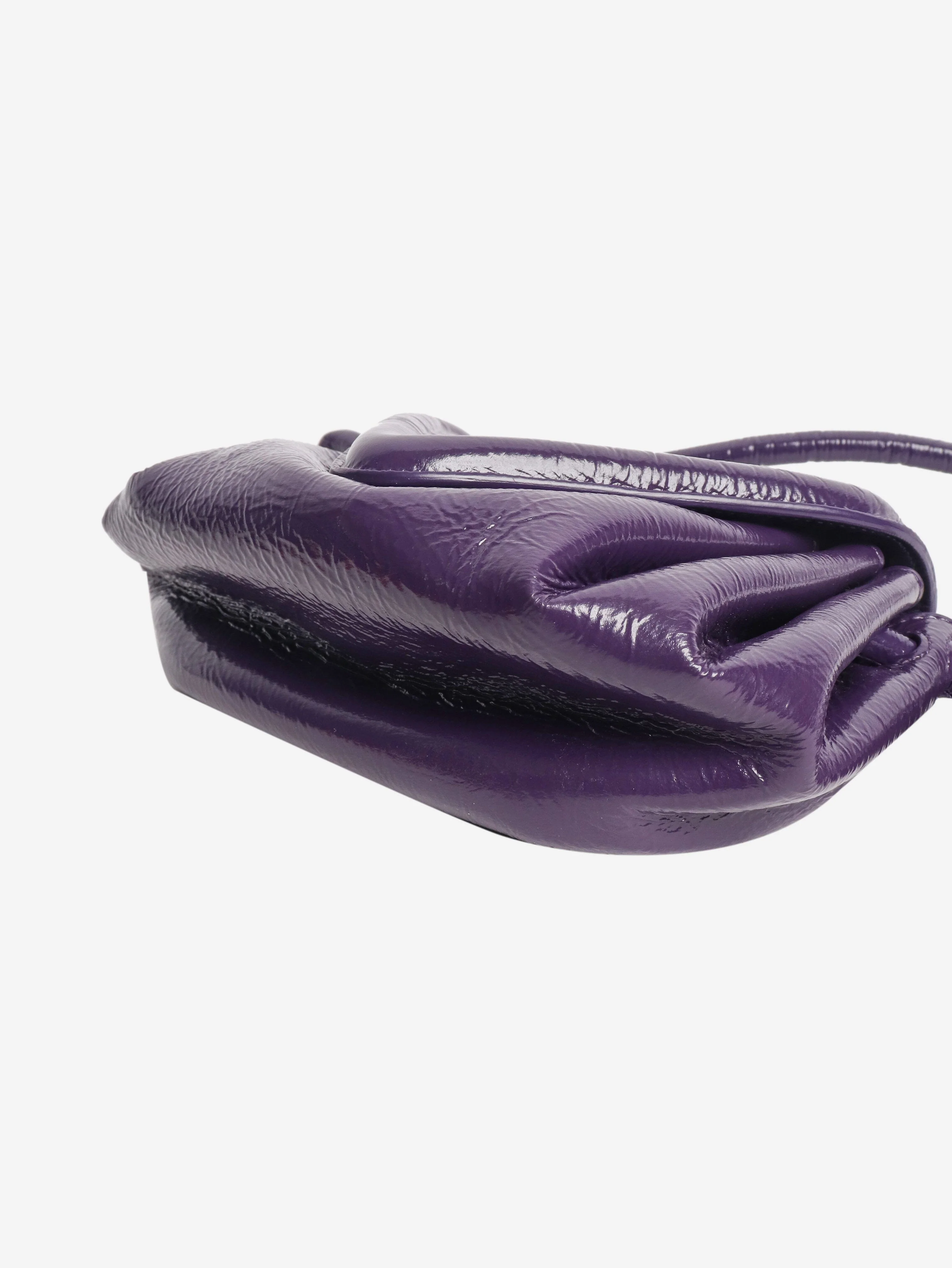 Purple Becco triangle flap crossbody bag - Image 4