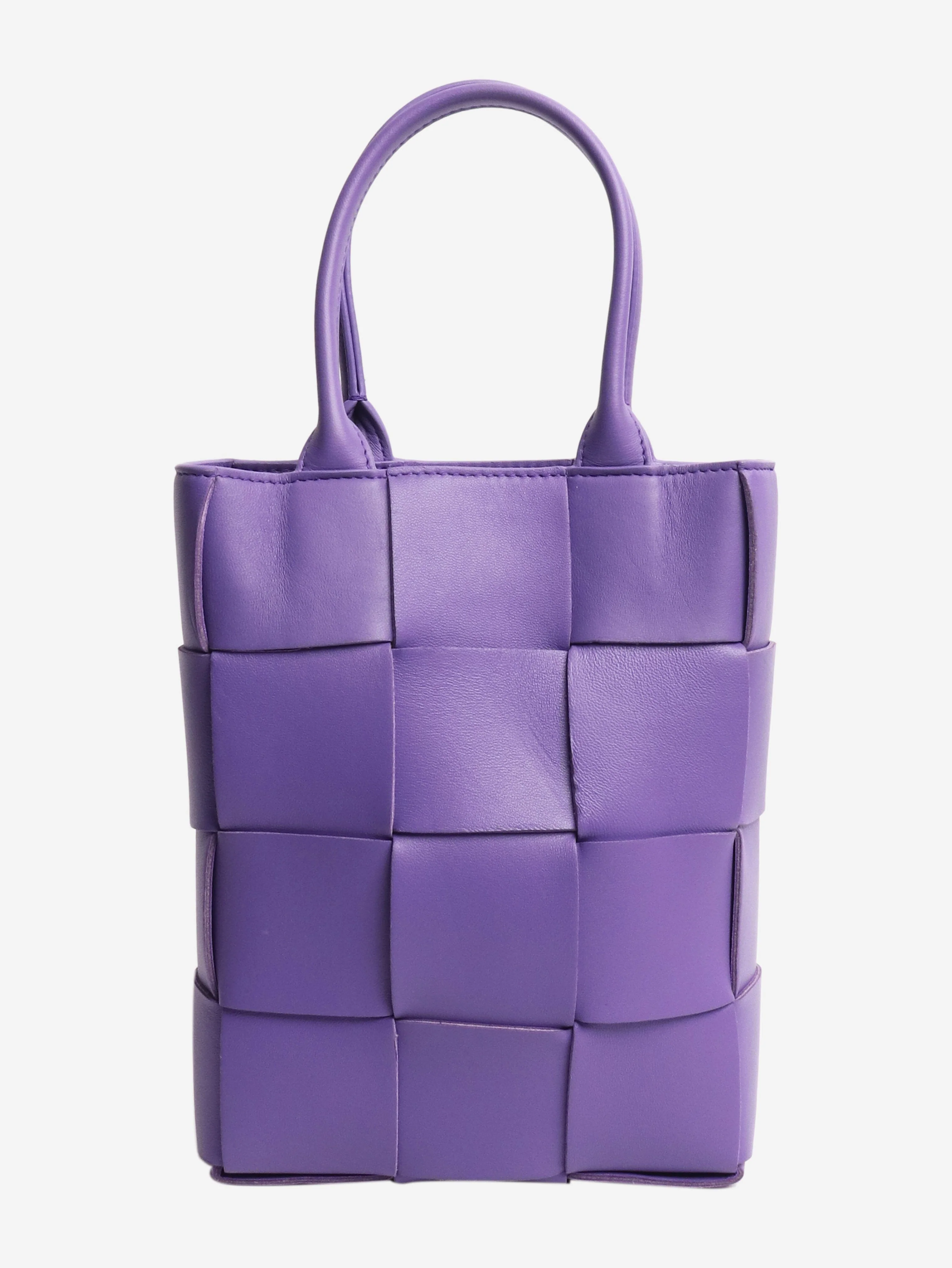 Purple mini Cassette tote bag