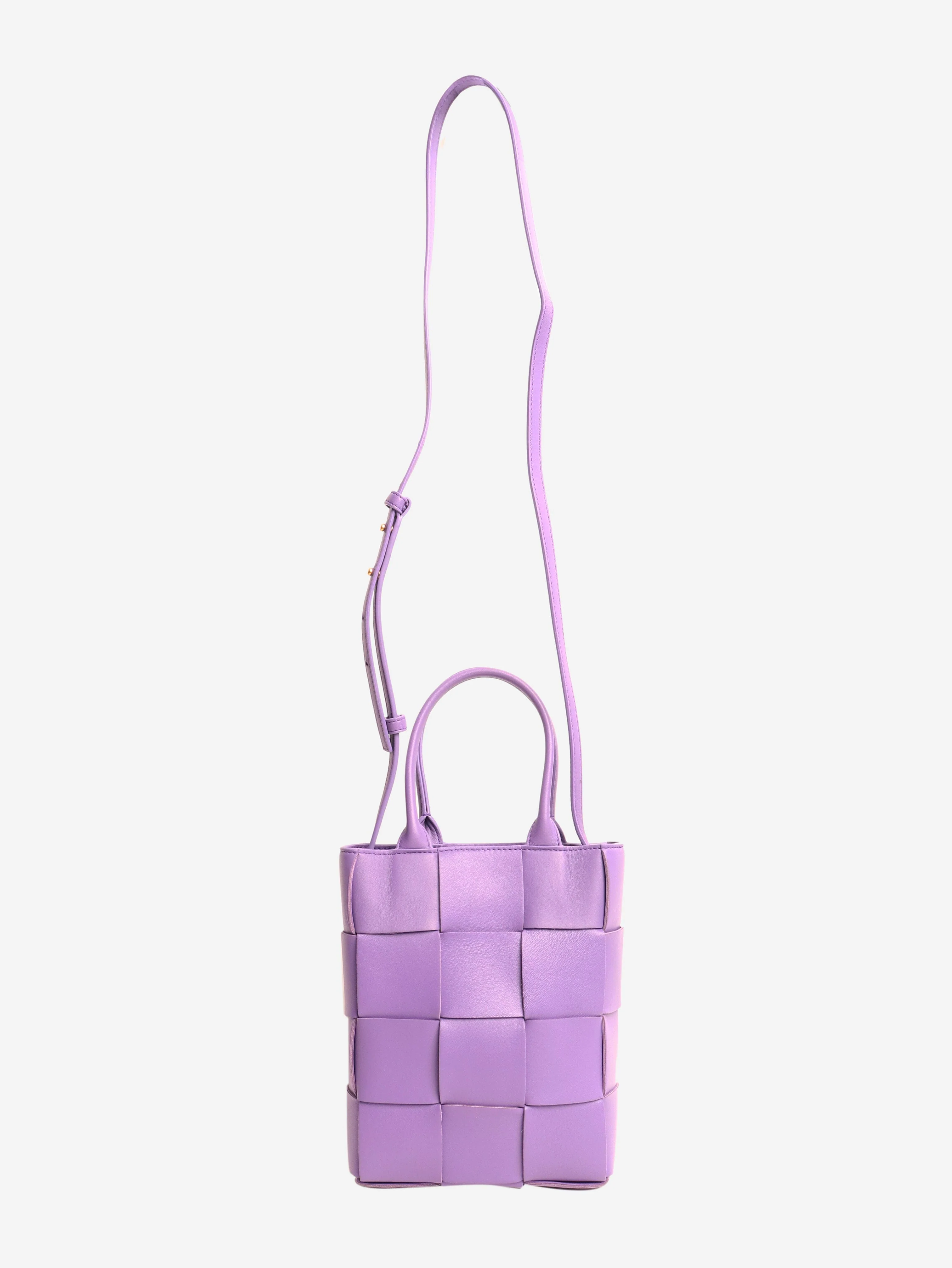 Purple mini Cassette tote bag - Image 2