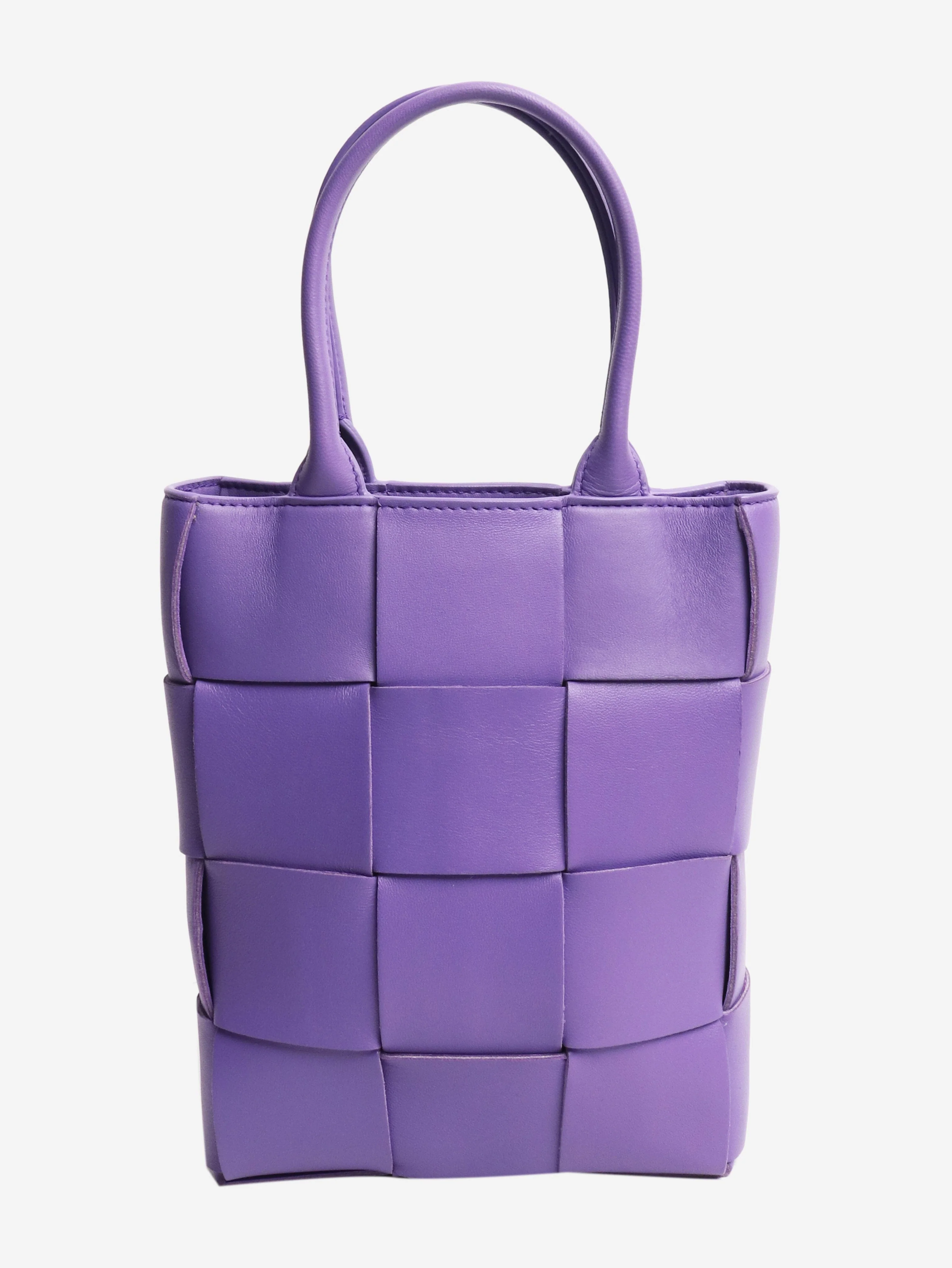 Purple mini Cassette tote bag - Image 3