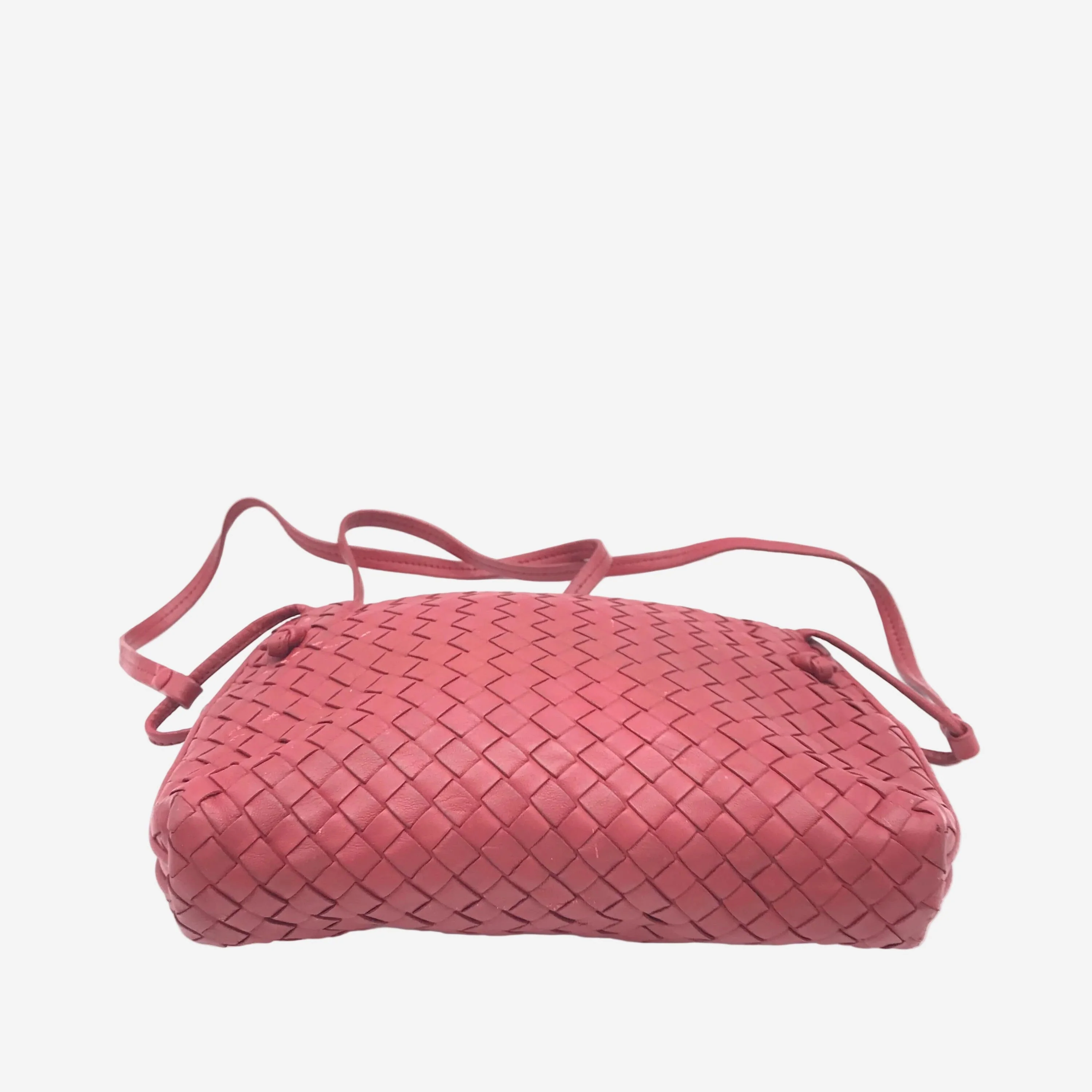 Red Intrecciato leather crossbody bag - Image 3