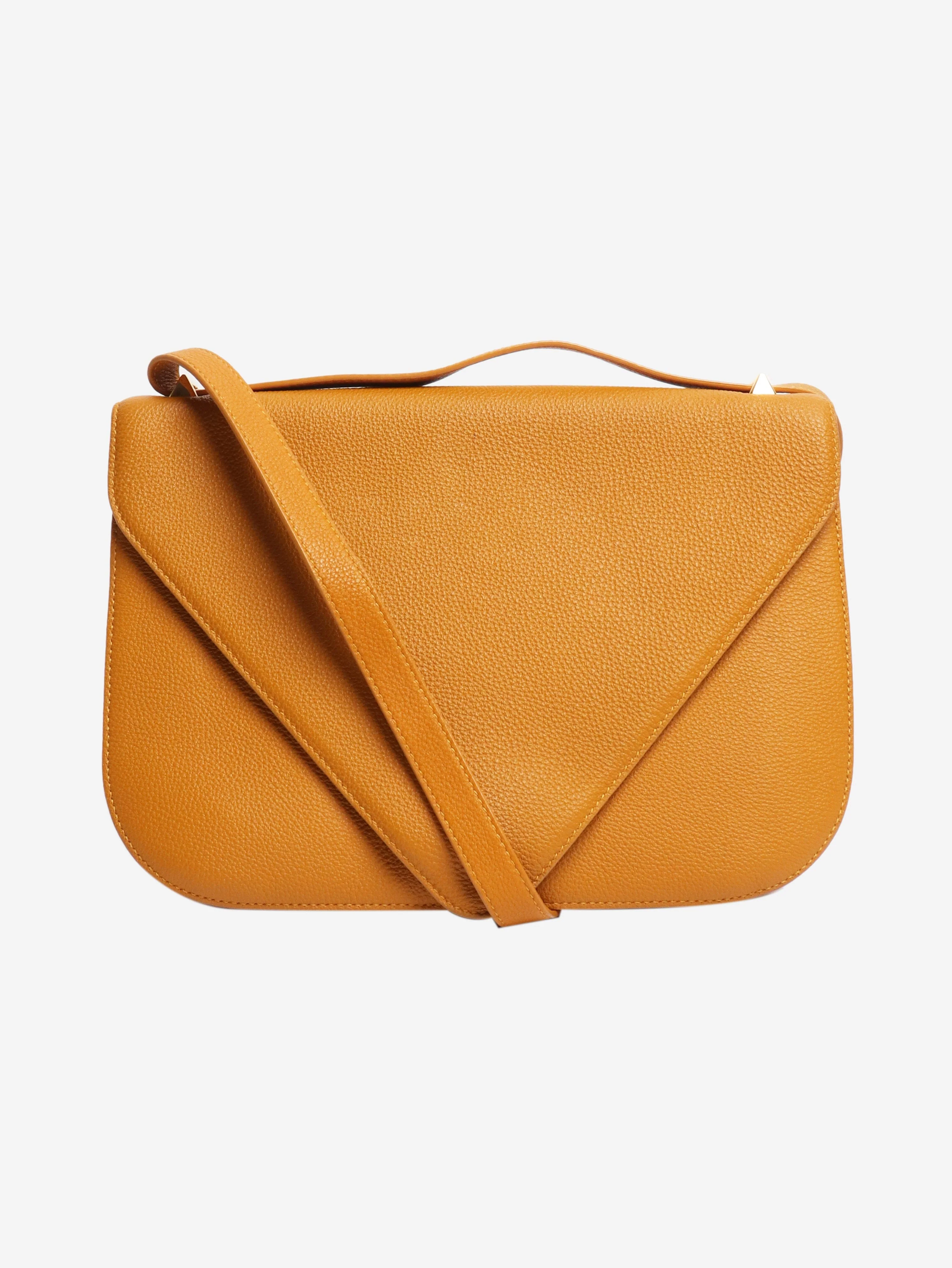 Yellow envelope crossbody bag