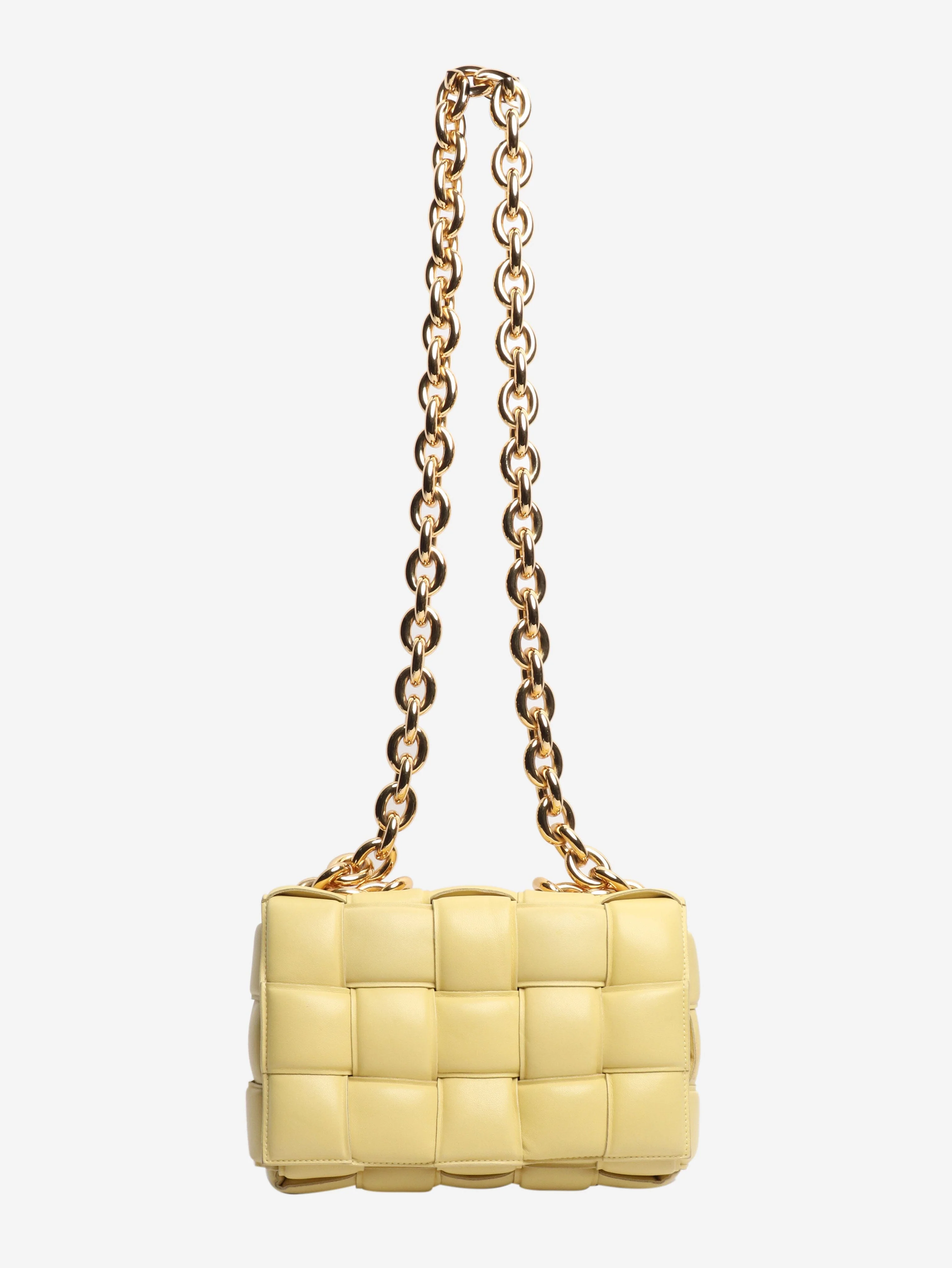 Yellow padded cassette chain bag - Image 2