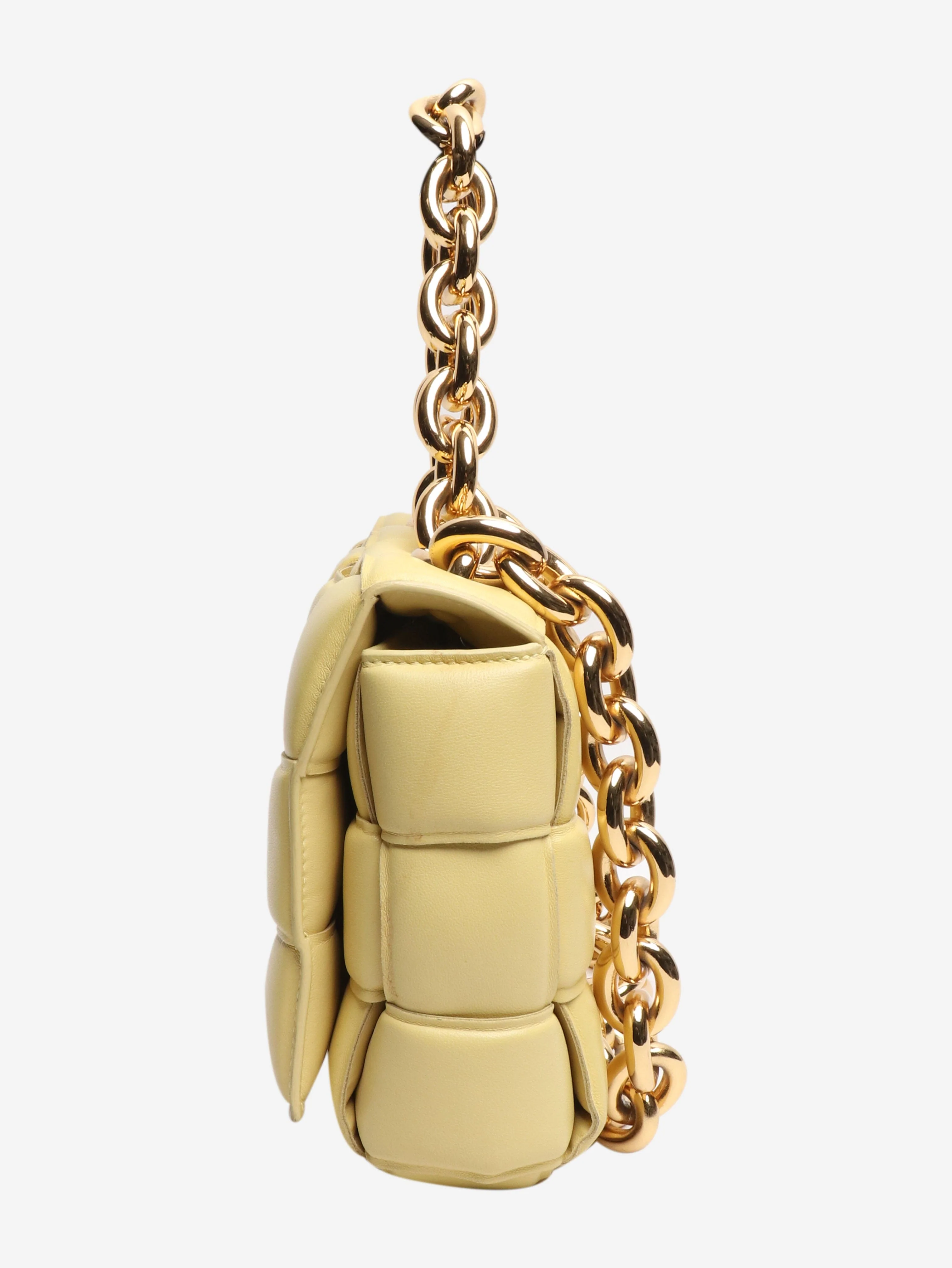 Yellow padded cassette chain bag - Image 3