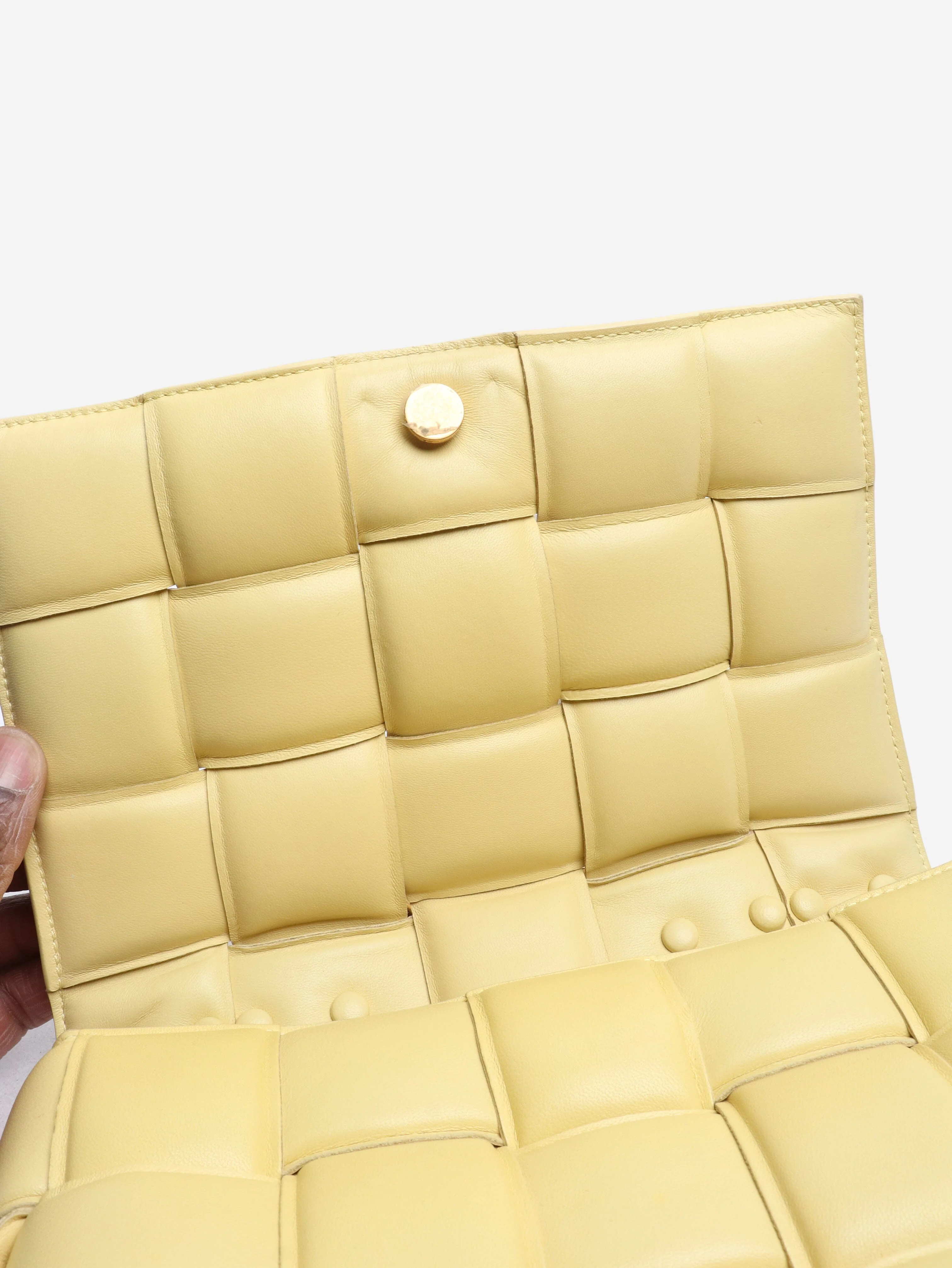 Yellow padded cassette chain bag - Image 8
